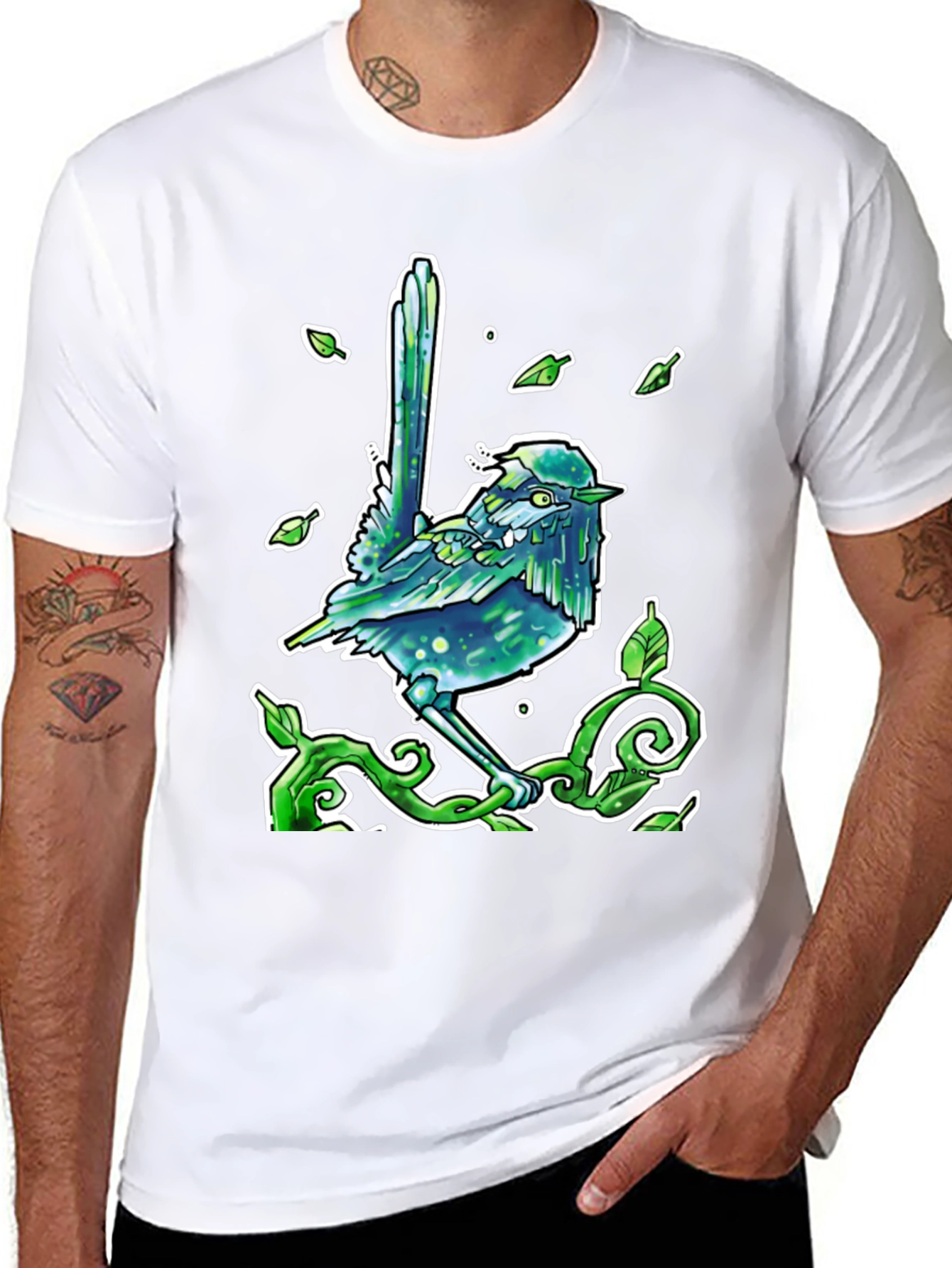 Mystical Bird T-Shirt - Black