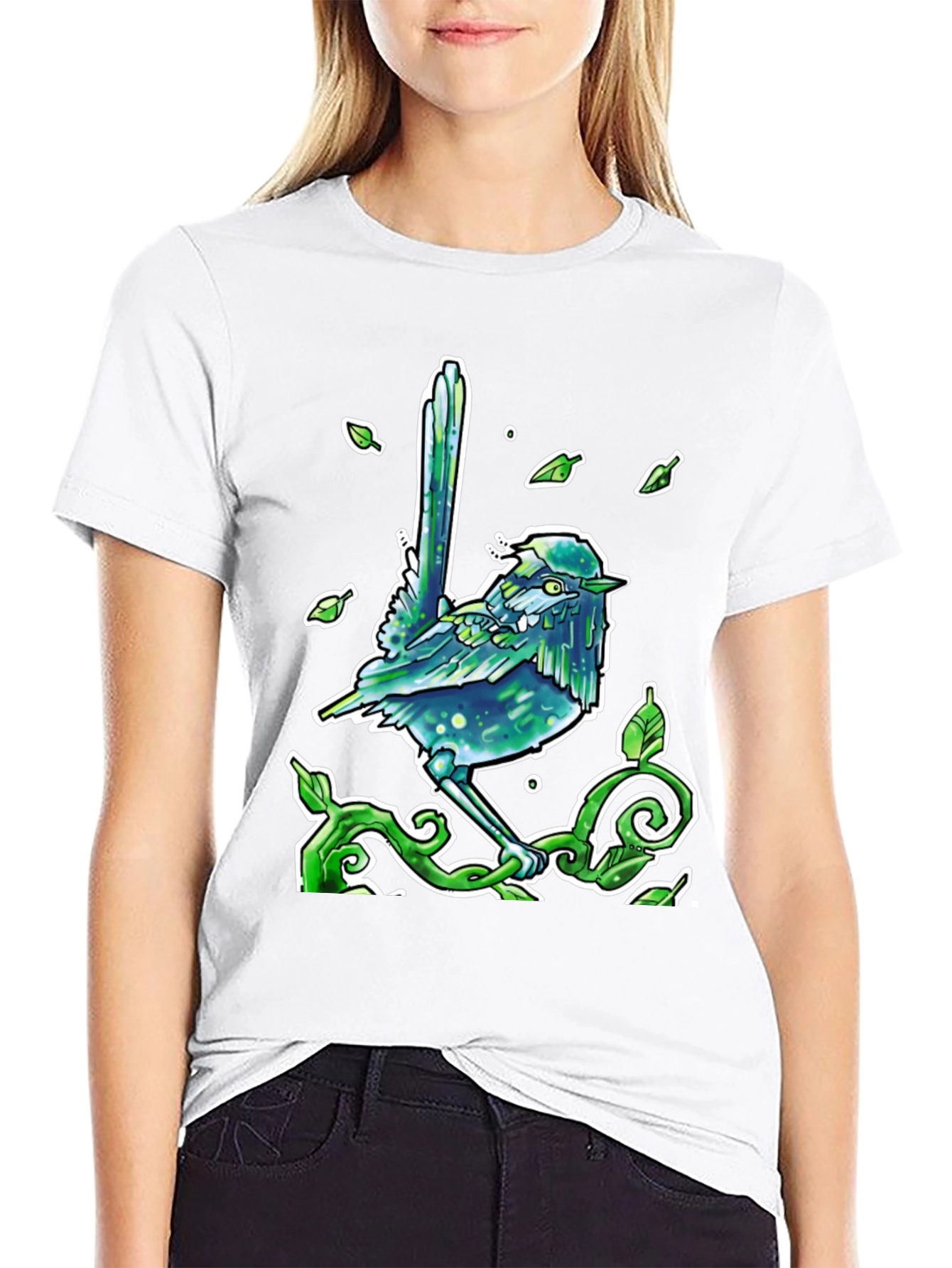 Mystical Bird T-Shirt - Black