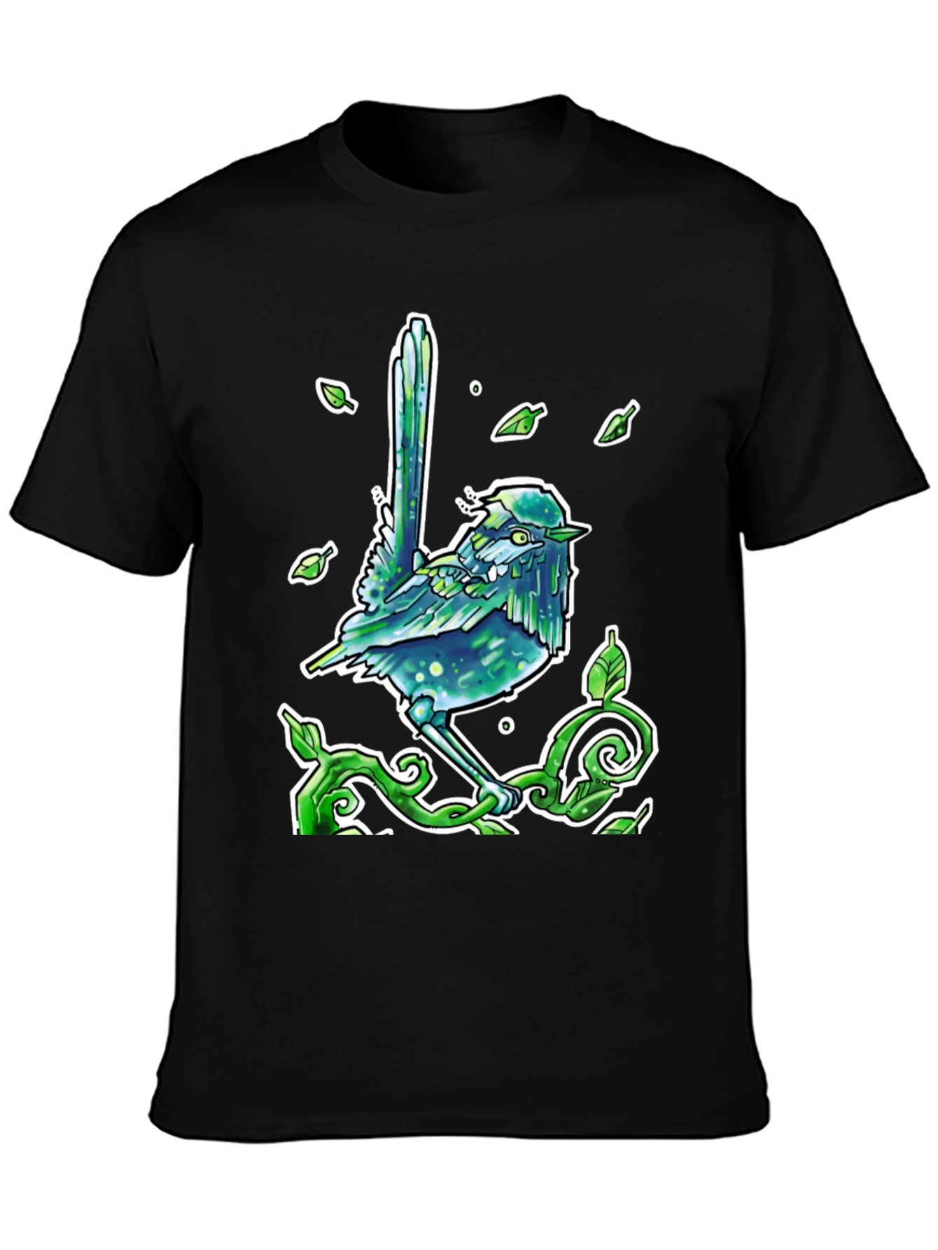 Mystical Bird T-Shirt - Black