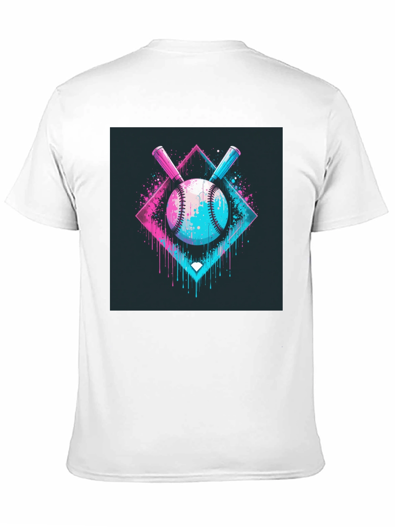 Neon Baseball Graphic Tee