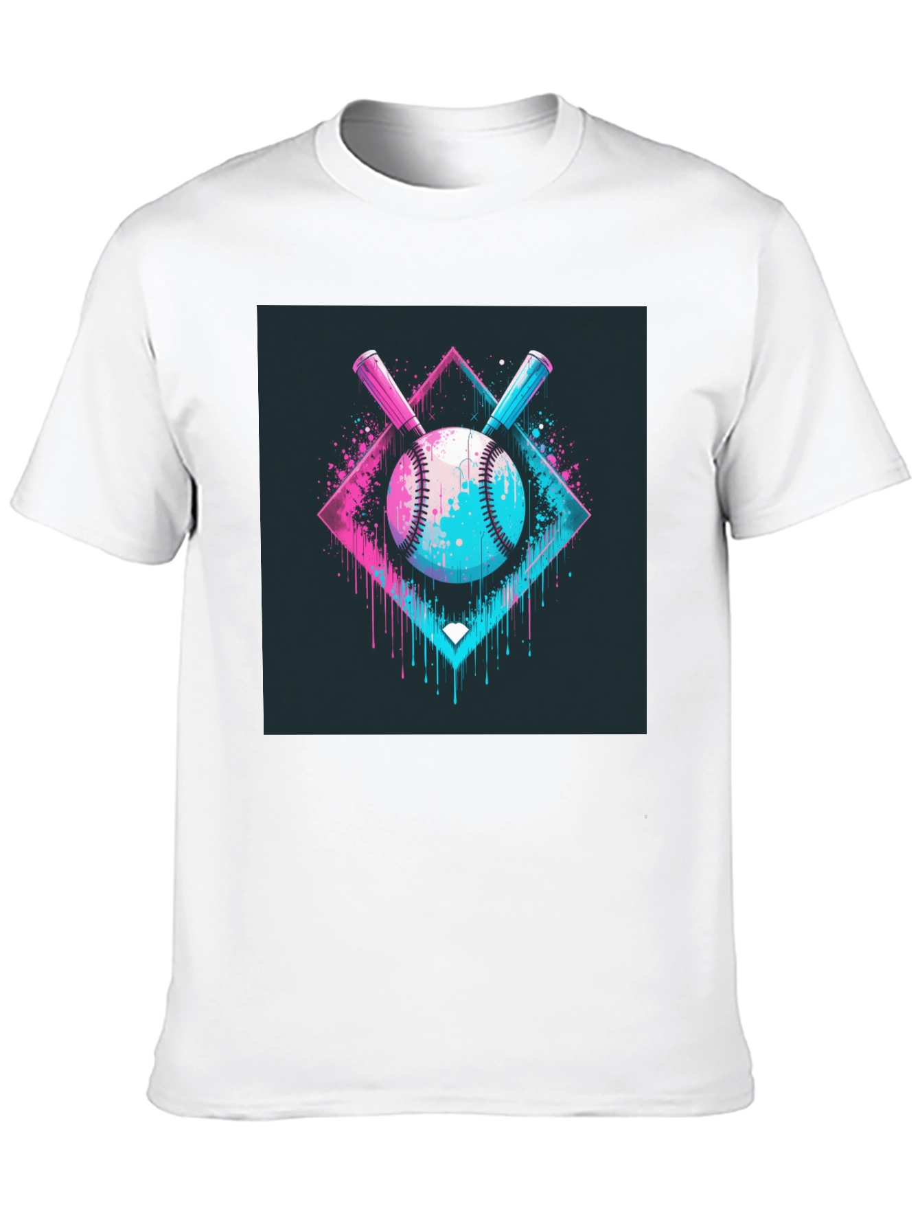 Neon Baseball Graphic Tee