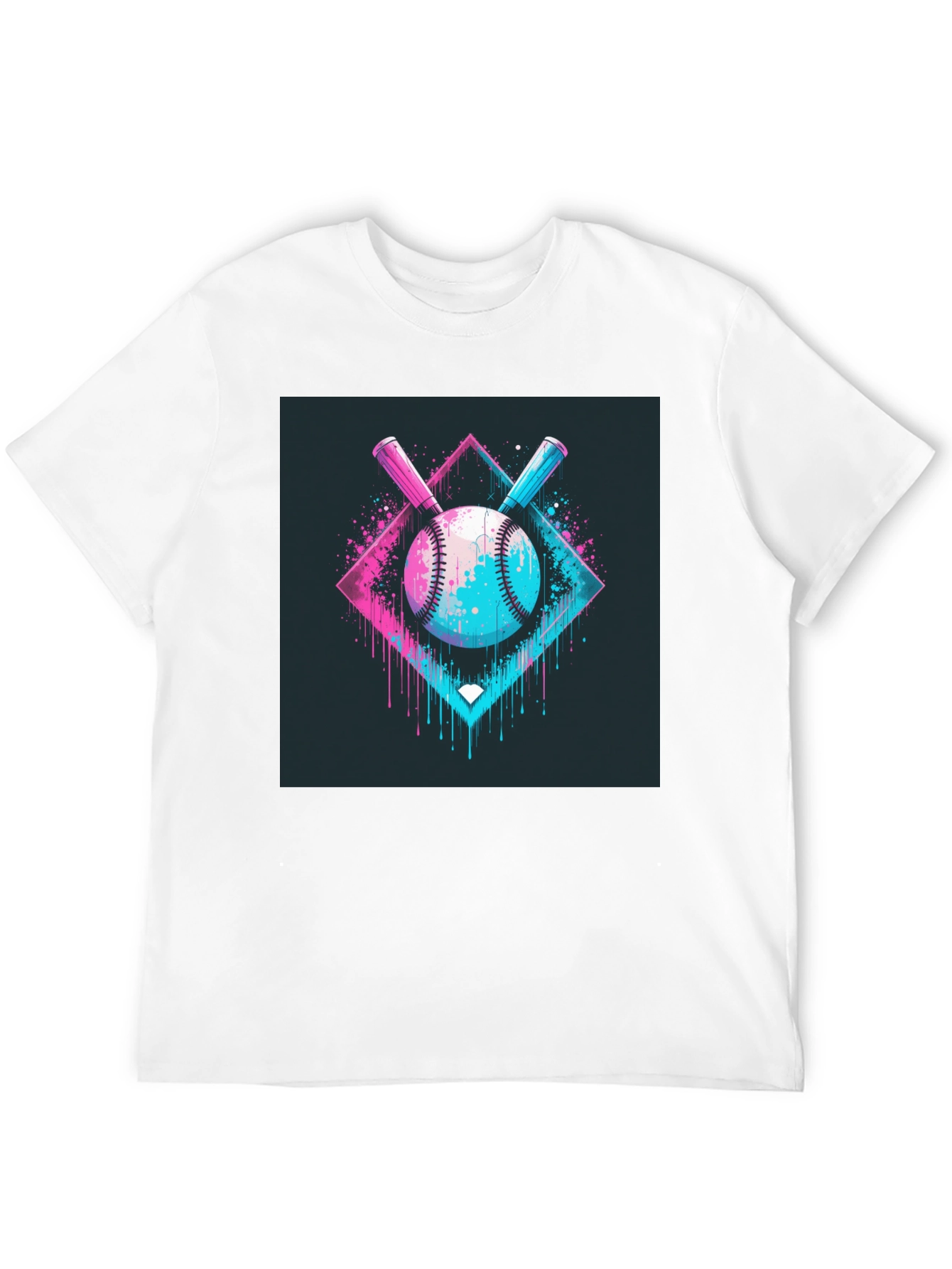 Neon Baseball Graphic Tee