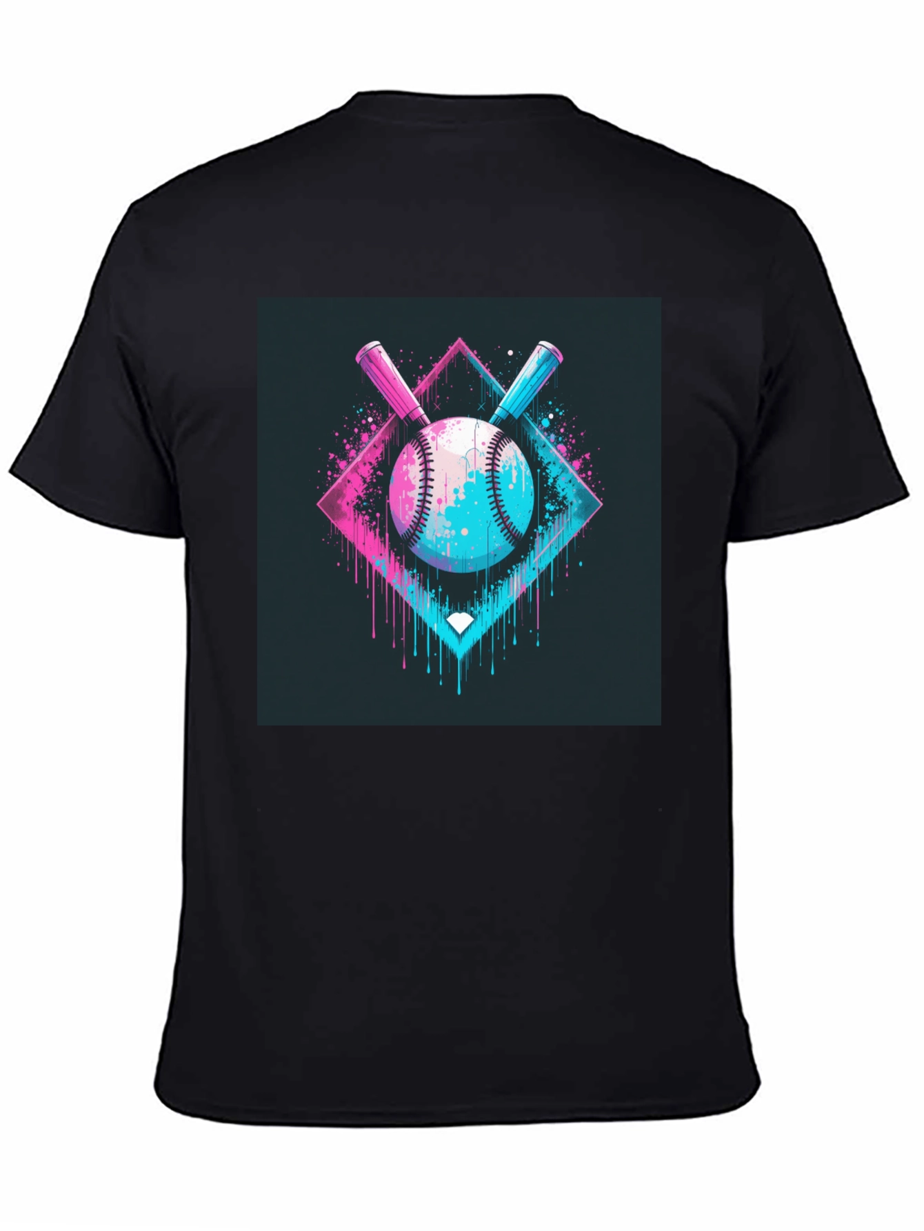 Neon Baseball Graphic Tee