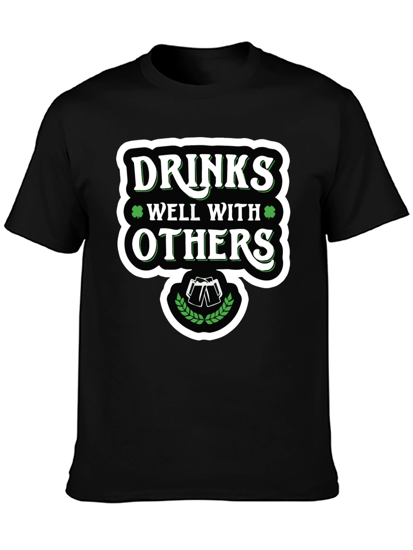 Drinks Well With Others St. Patricks Day Graphic Tee