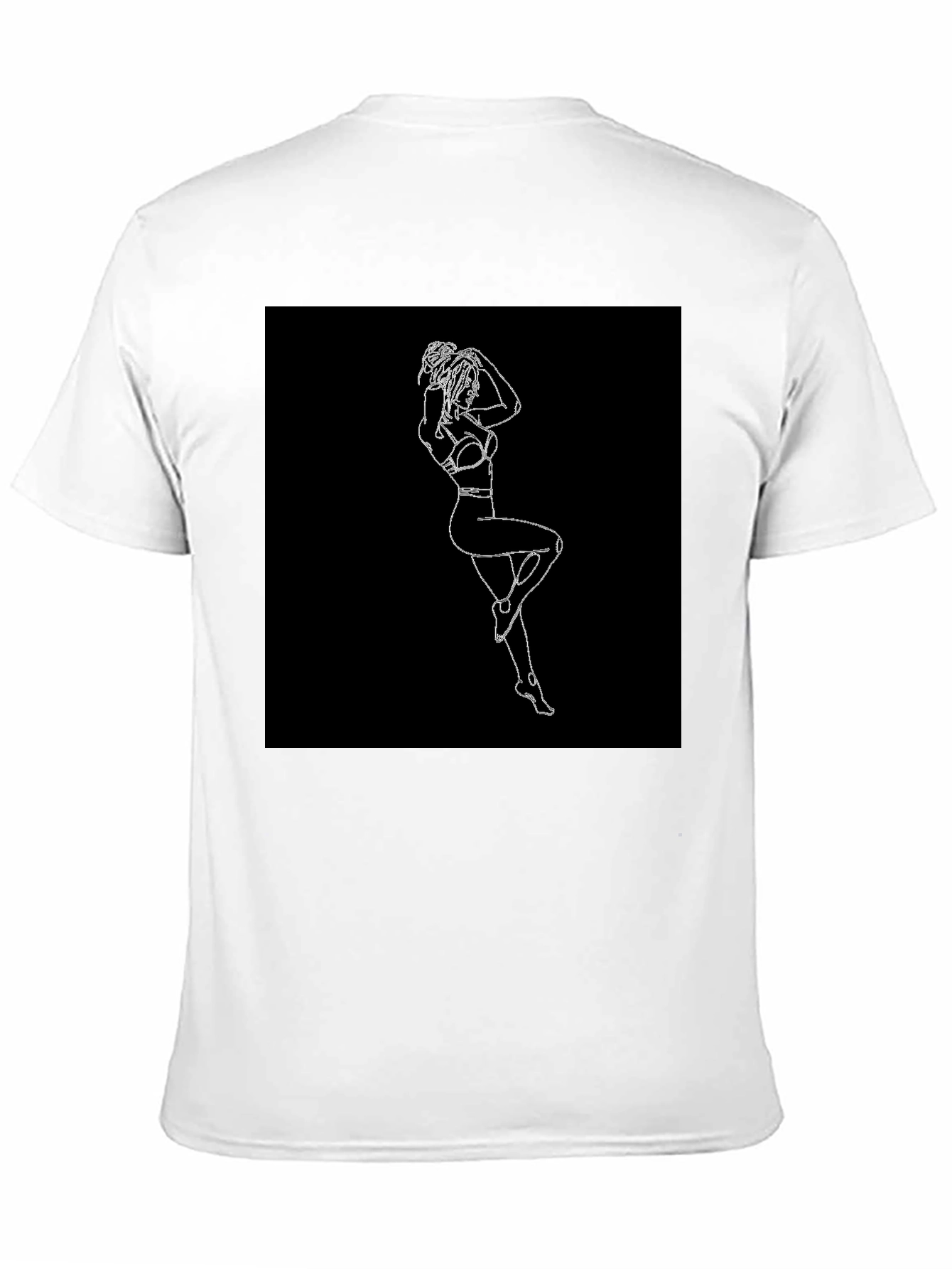 Minimalist Line Art Womans Graphic Tee