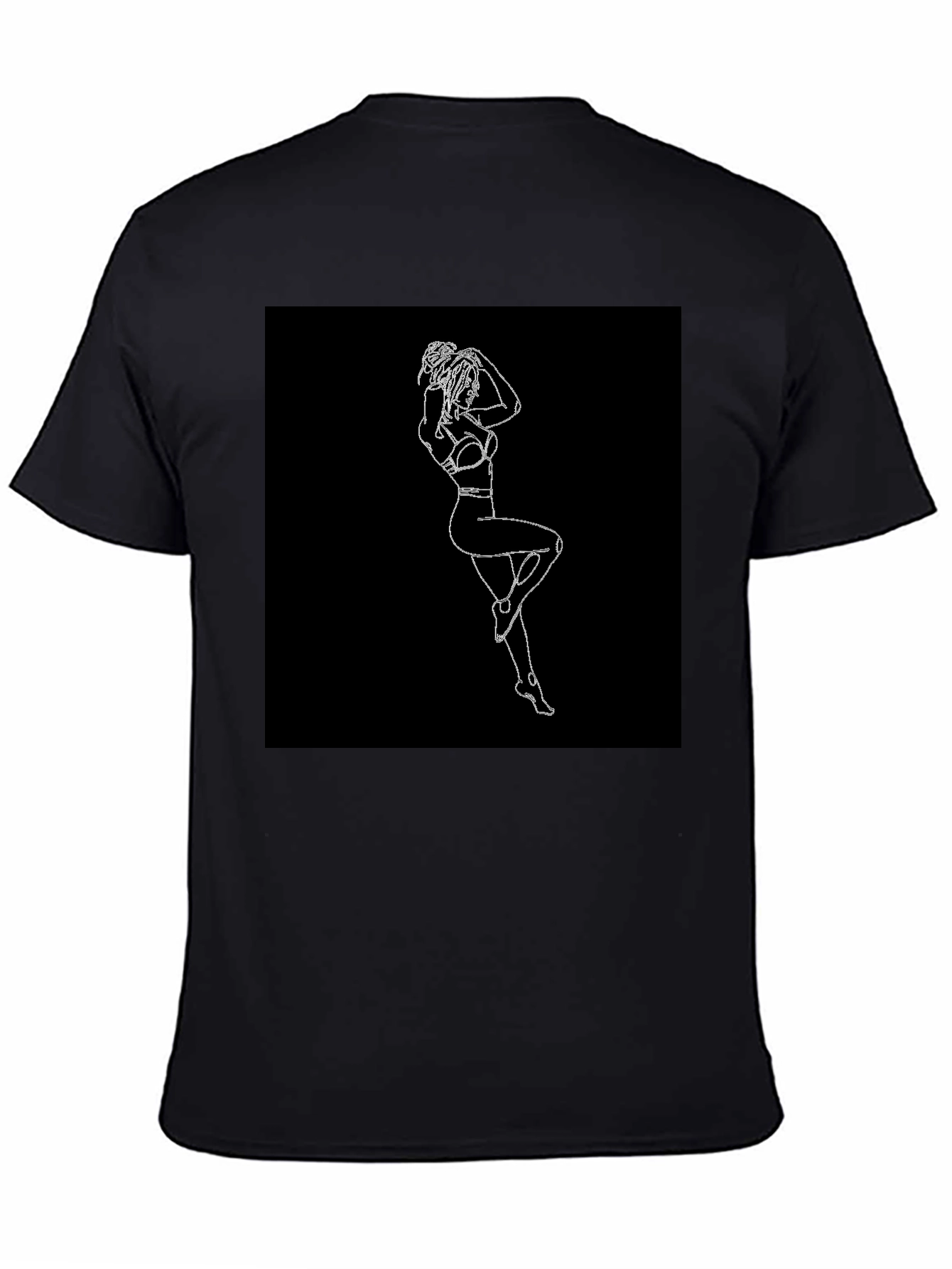 Minimalist Line Art Womans Graphic Tee
