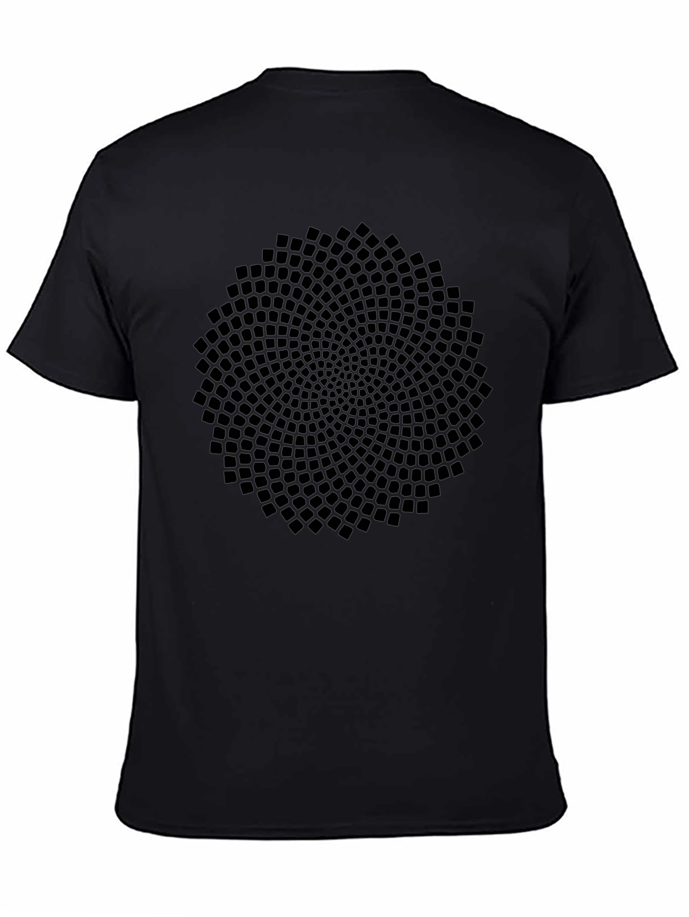 Geometric Pattern Black T-Shirt