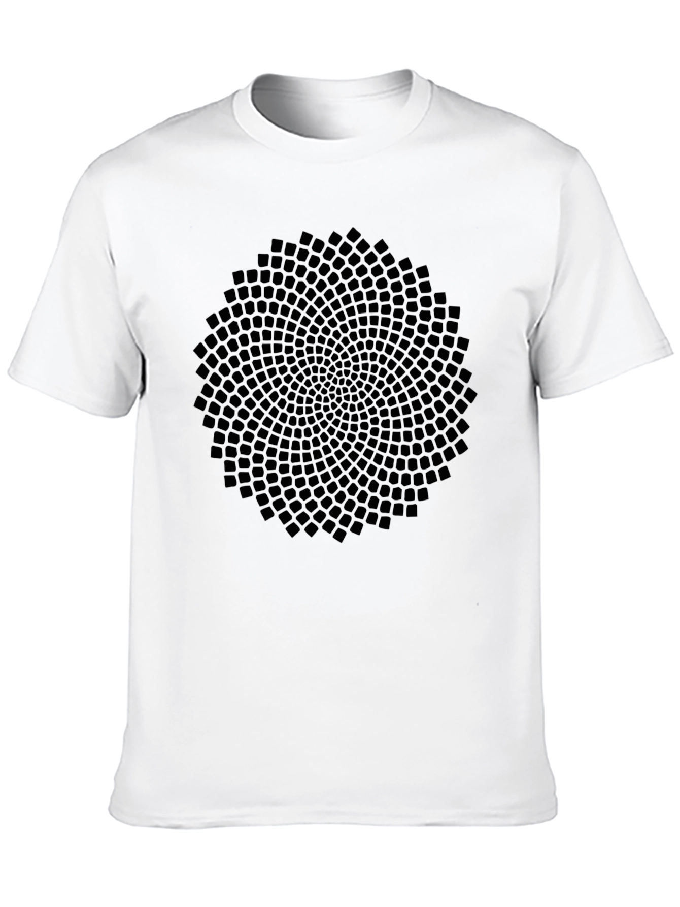Geometric Pattern Black T-Shirt