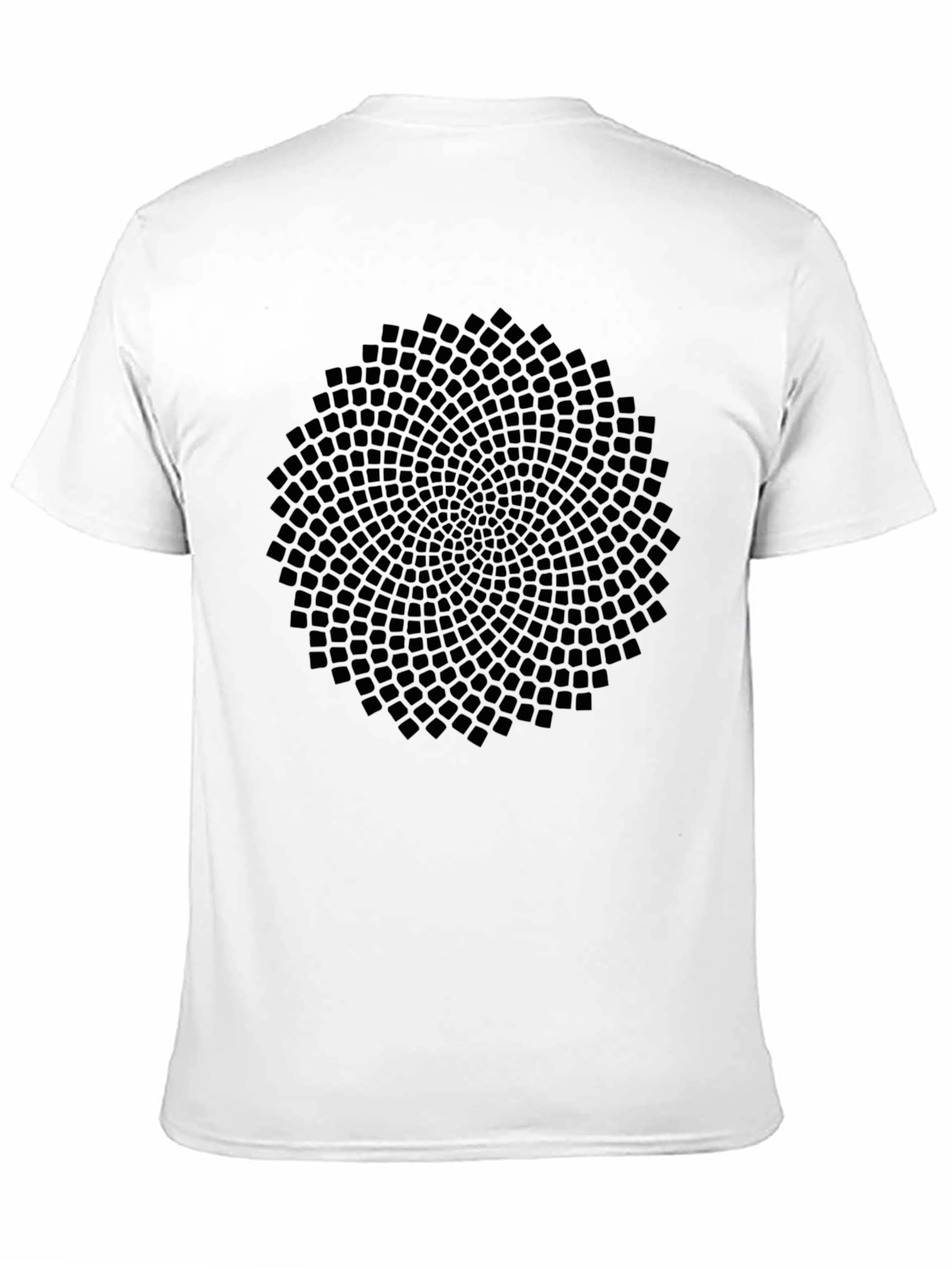 Geometric Pattern Black T-Shirt