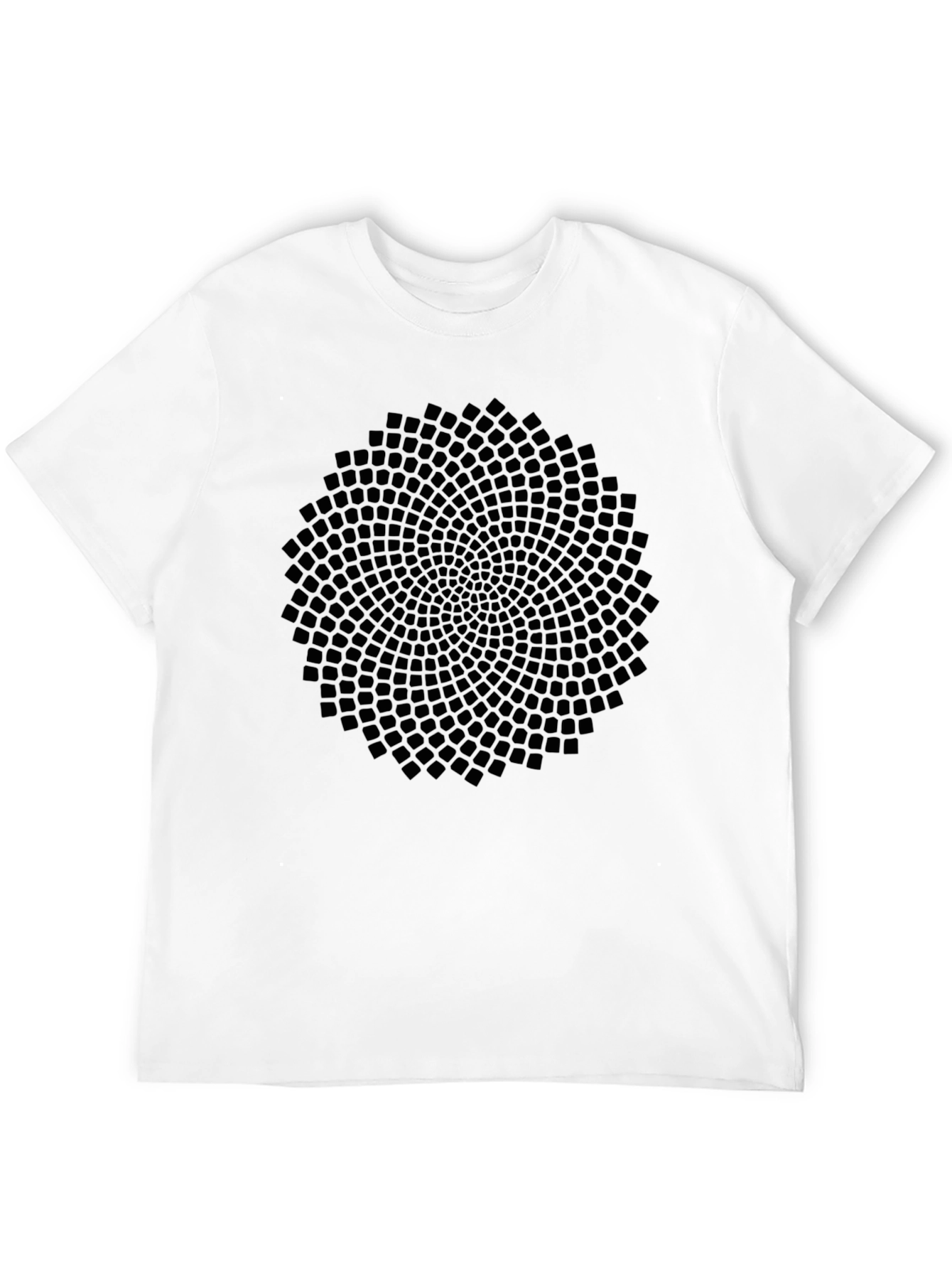 Geometric Pattern Black T-Shirt