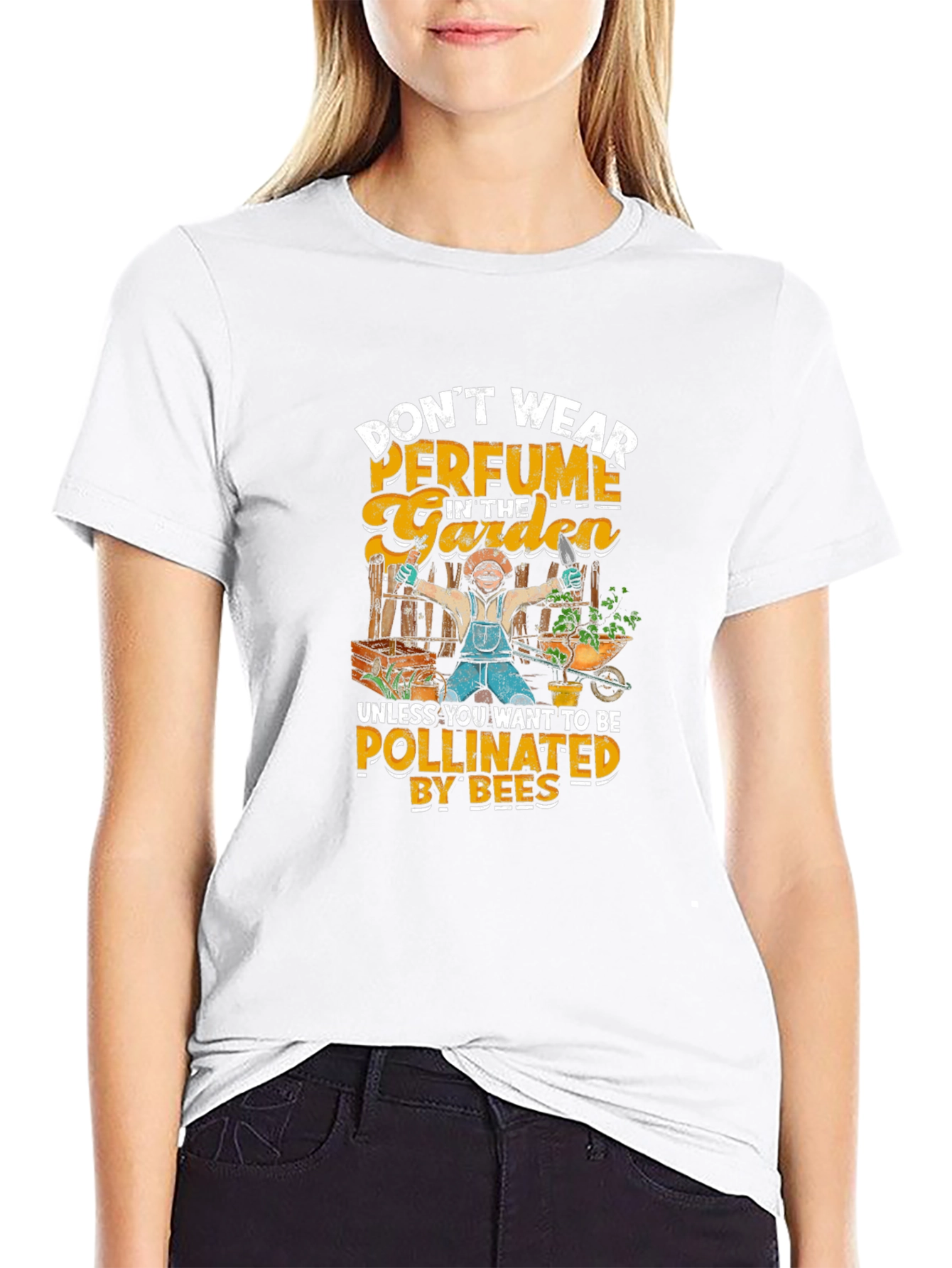 Gardener Humor T-Shirt - Pollinated by Bees