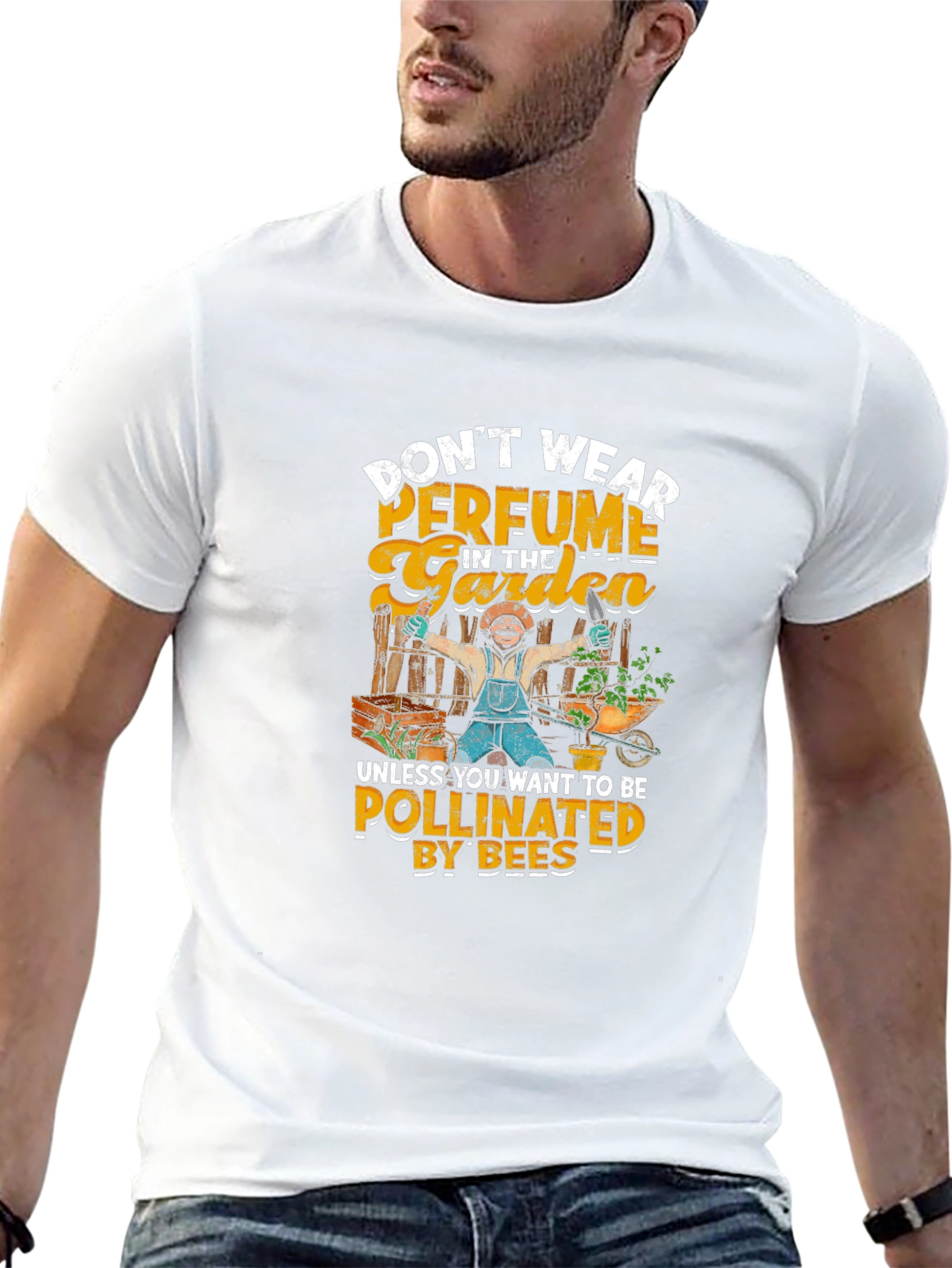 Gardener Humor T-Shirt - Pollinated by Bees
