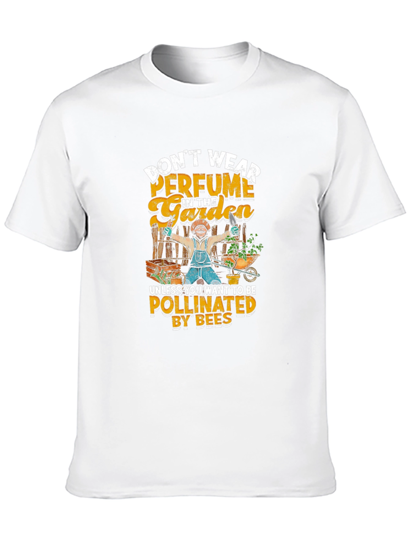 Gardener Humor T-Shirt - Pollinated by Bees