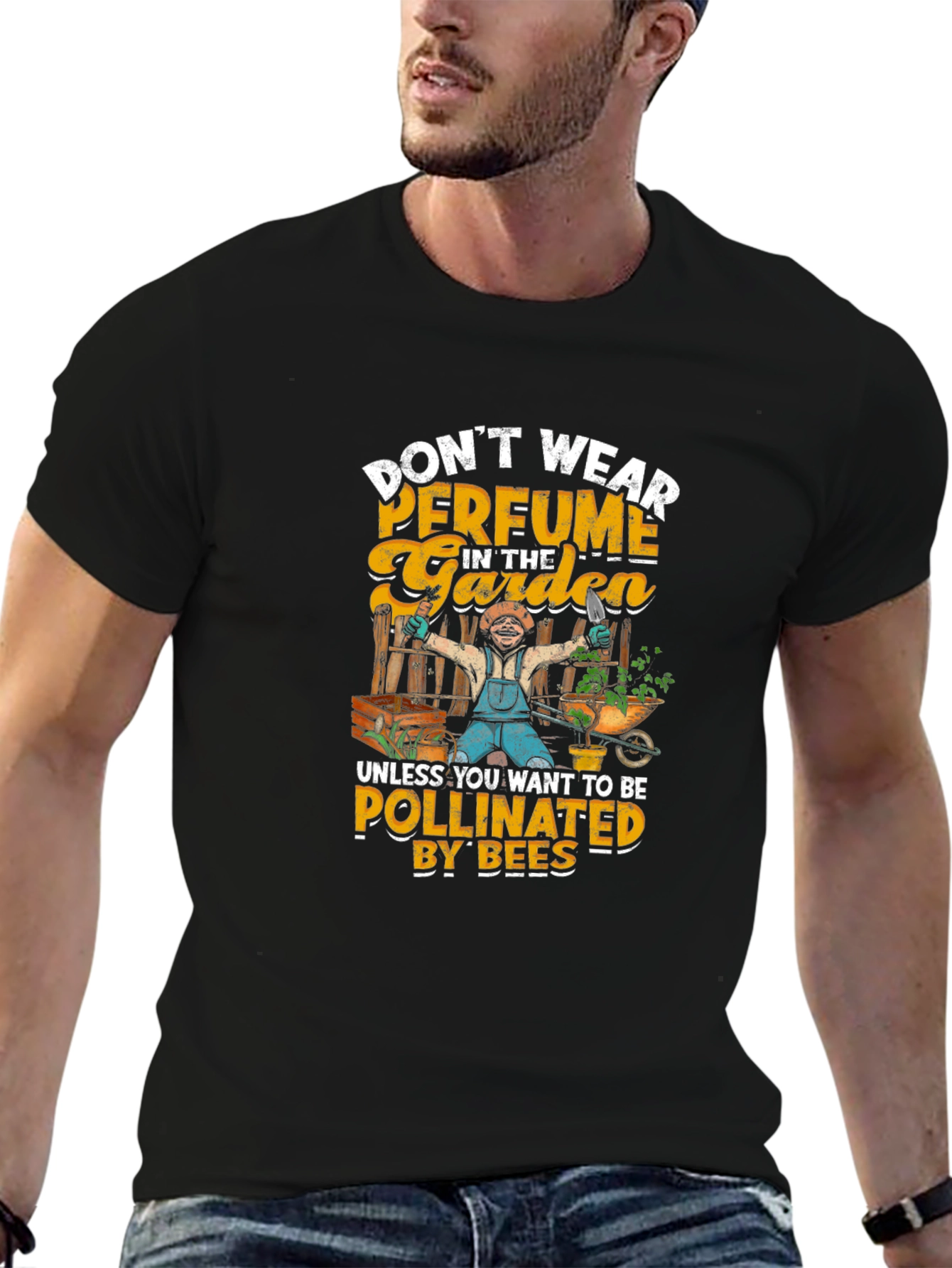 Gardener Humor T-Shirt - Pollinated by Bees