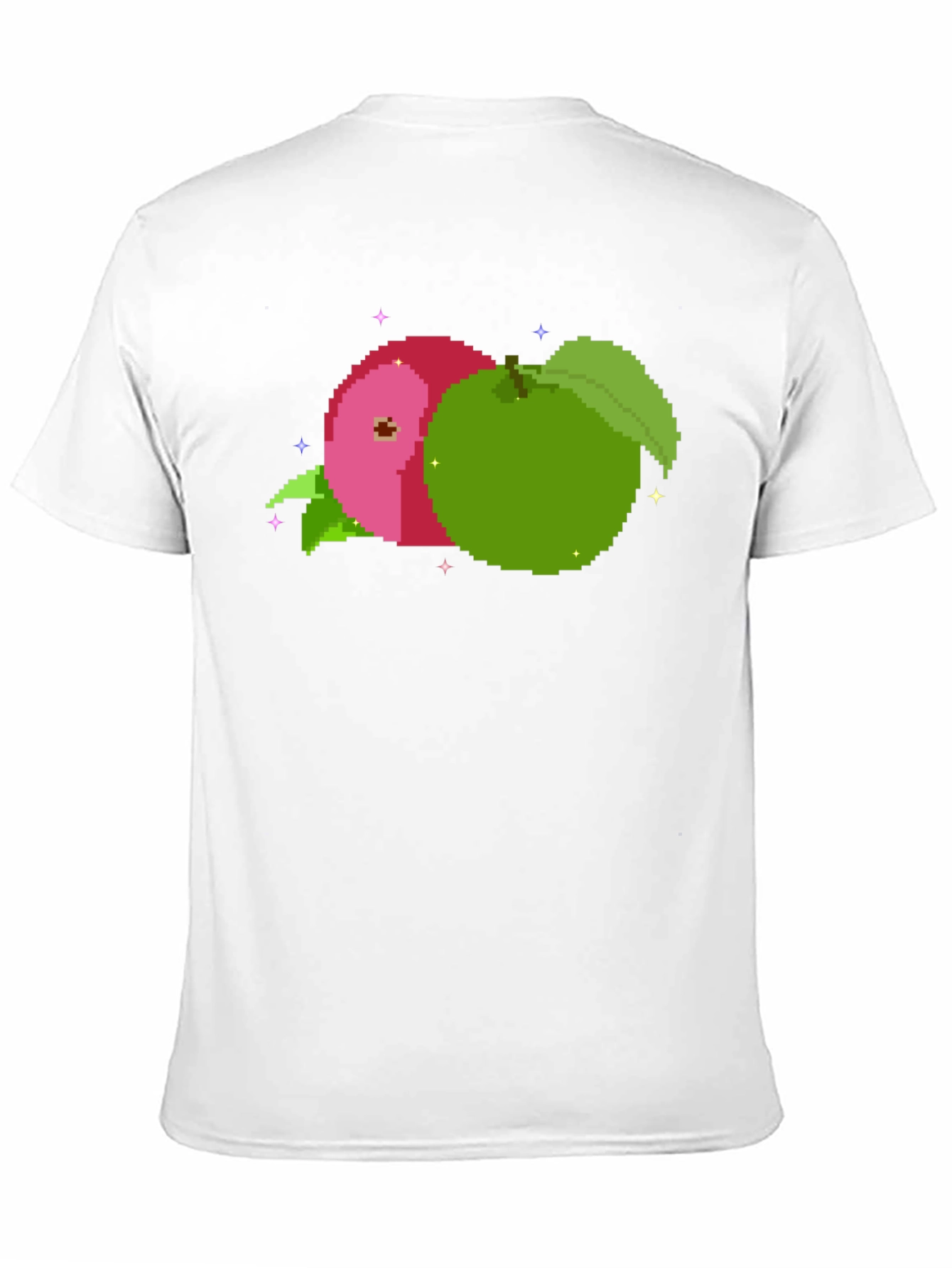 Pixel Apples Black T-Shirt - Retro Gaming Style