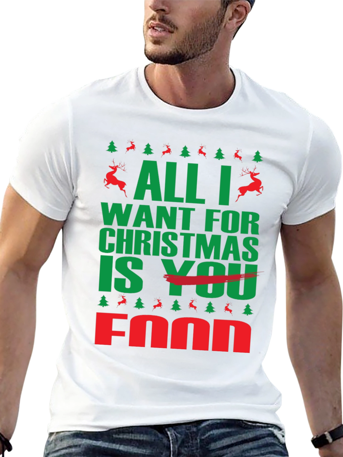 All I Want For Christmas is Food T-Shirt