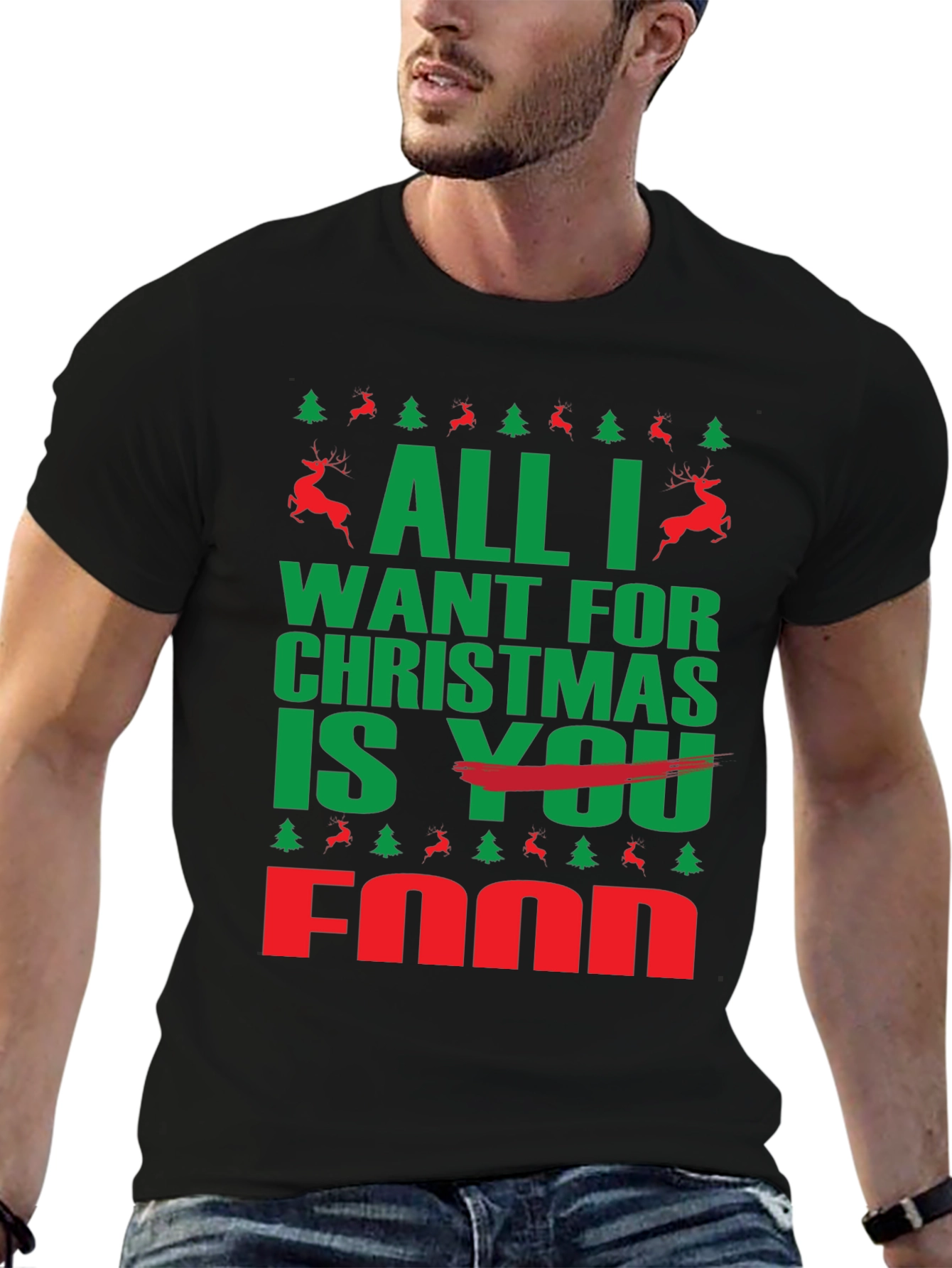 All I Want For Christmas is Food T-Shirt