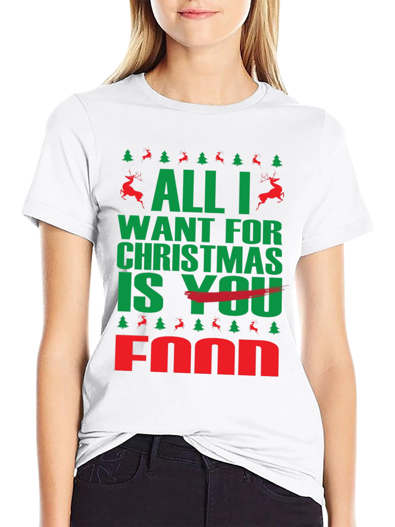 All I Want For Christmas is Food T-Shirt