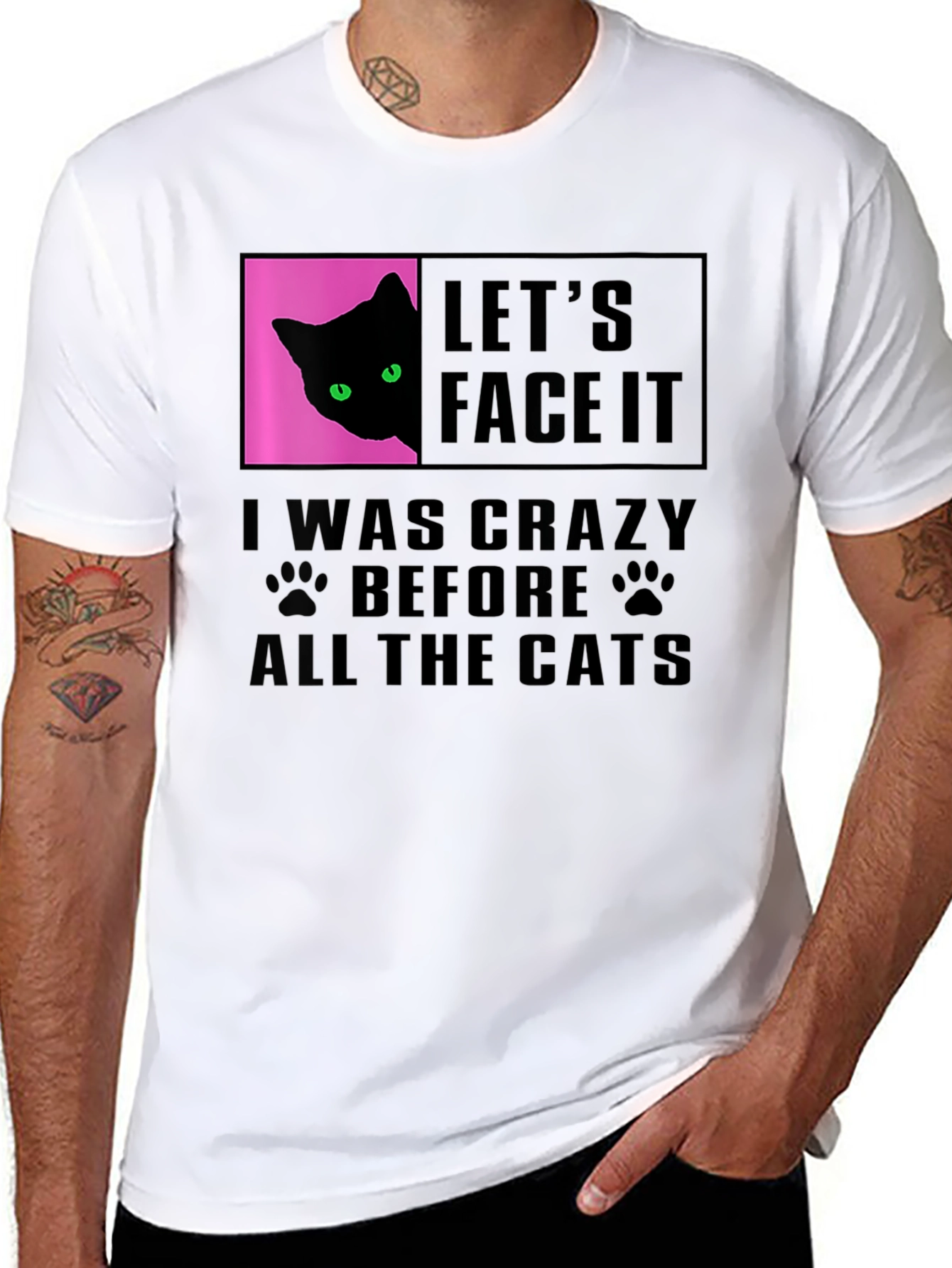 Crazy Cat Lover T-Shirt - Funny Graphic Tee