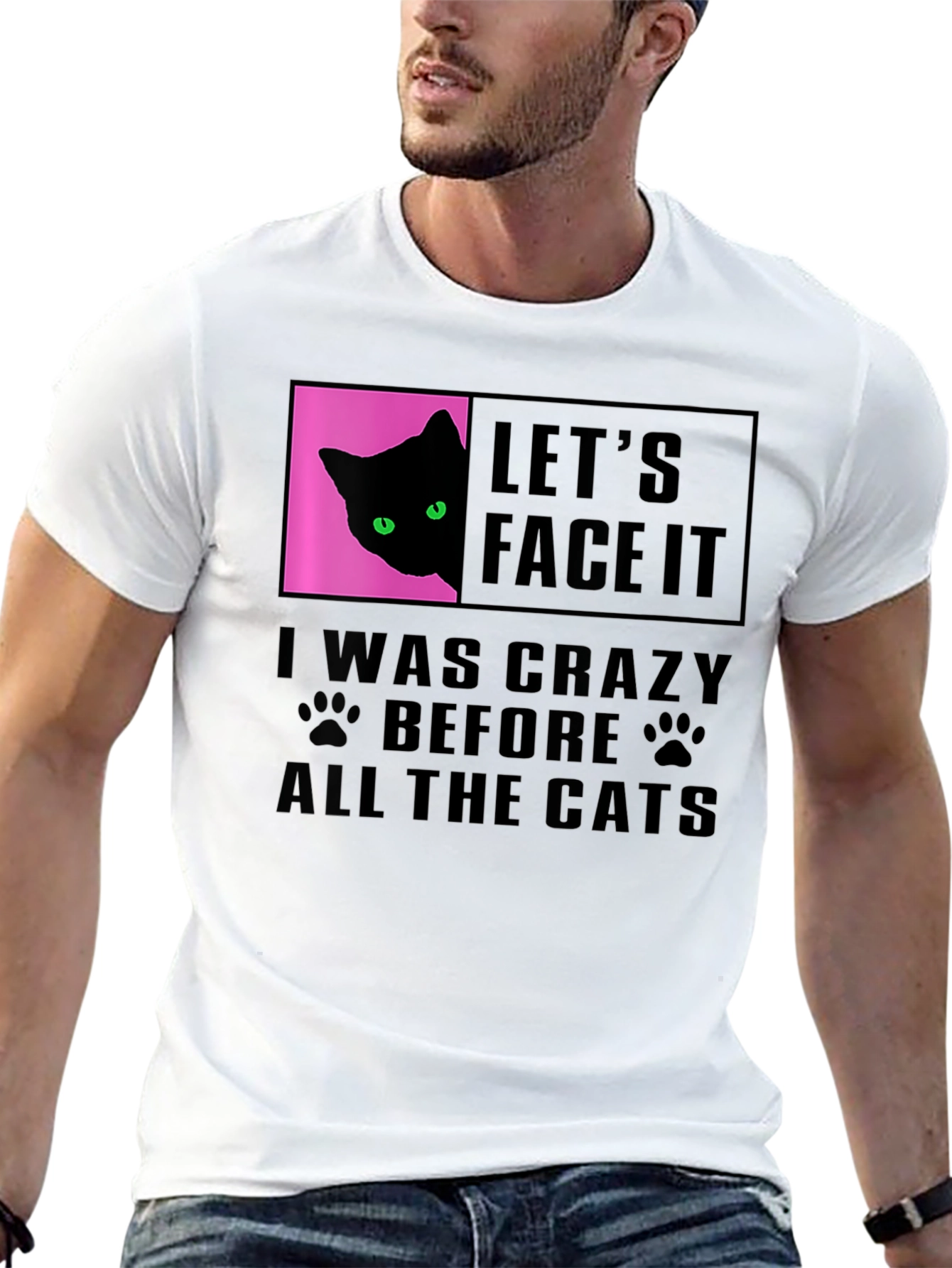 Crazy Cat Lover T-Shirt - Funny Graphic Tee