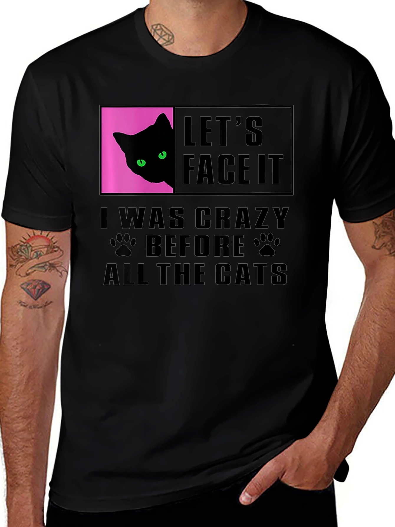 Crazy Cat Lover T-Shirt - Funny Graphic Tee