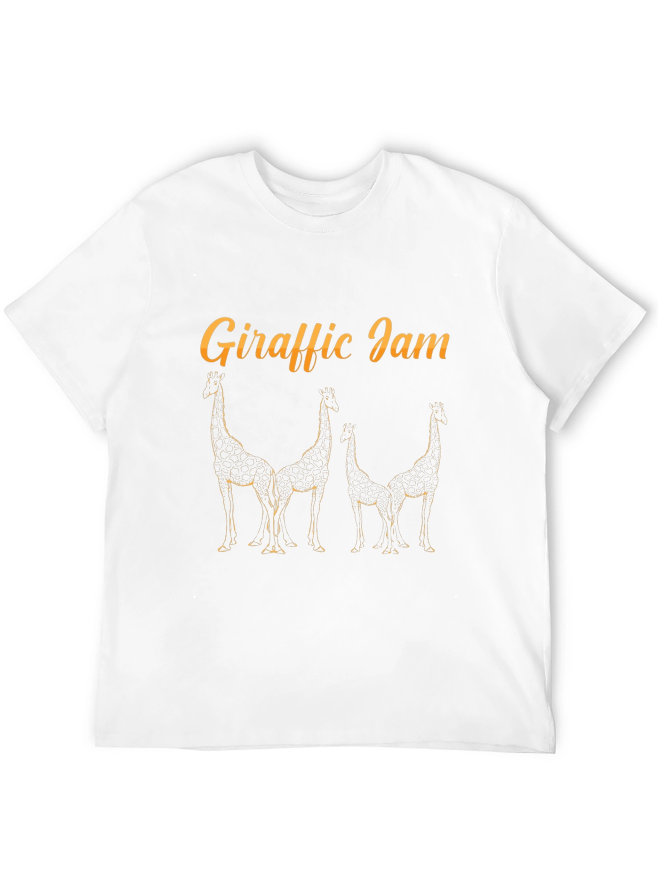Giraffe Jam Black T-Shirt - Unique Design