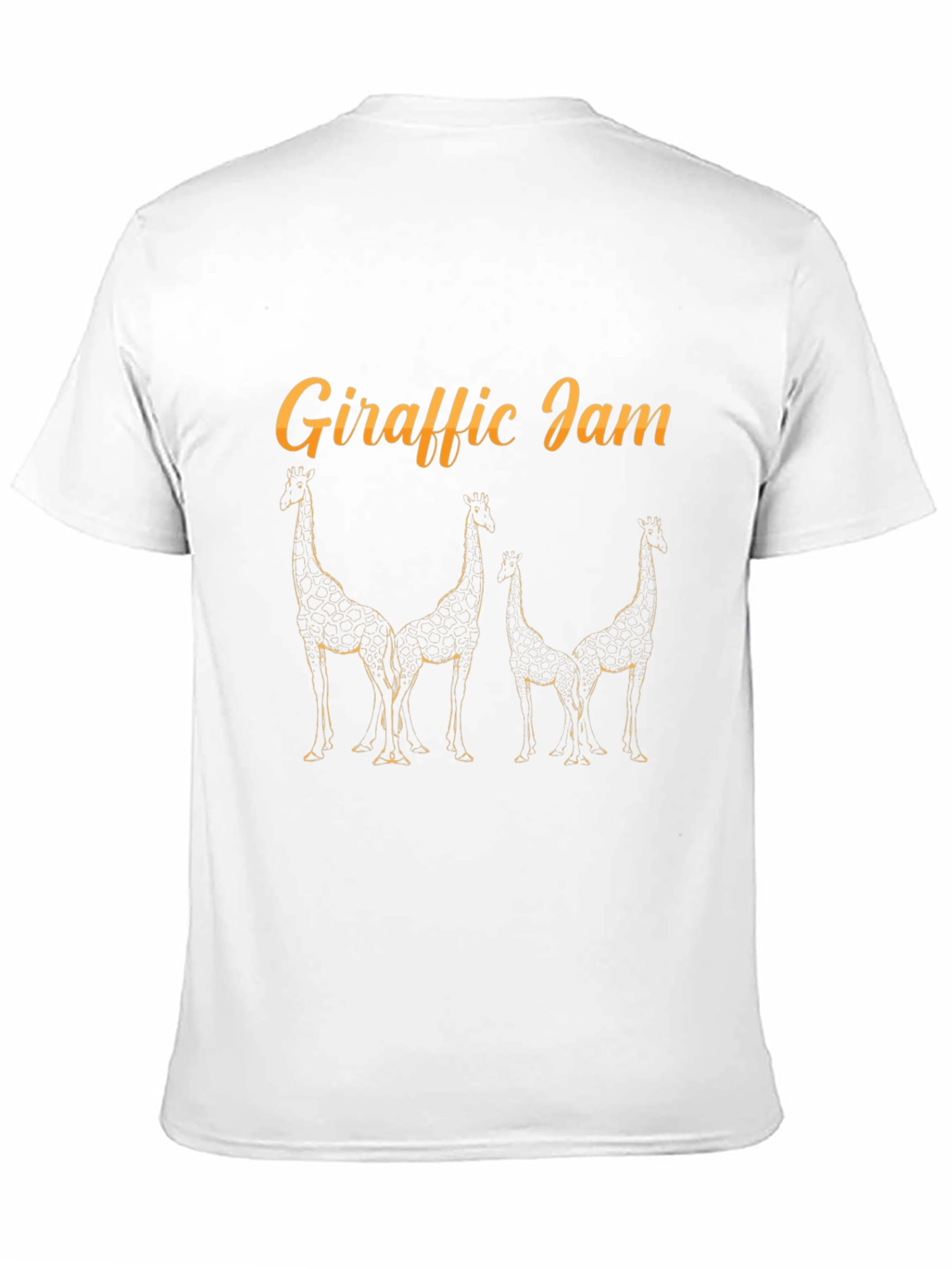 Giraffe Jam Black T-Shirt - Unique Design