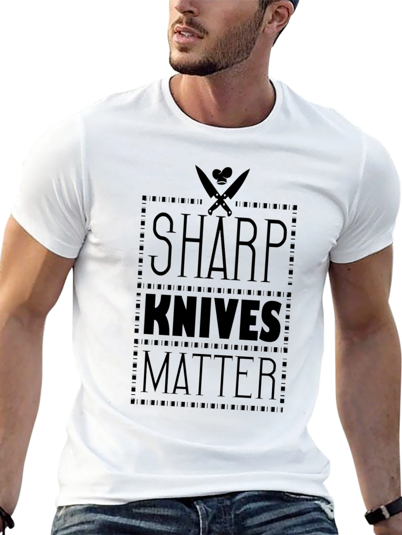 Sharp Knives Matter Graphic Tee - Culinary T-Shirt