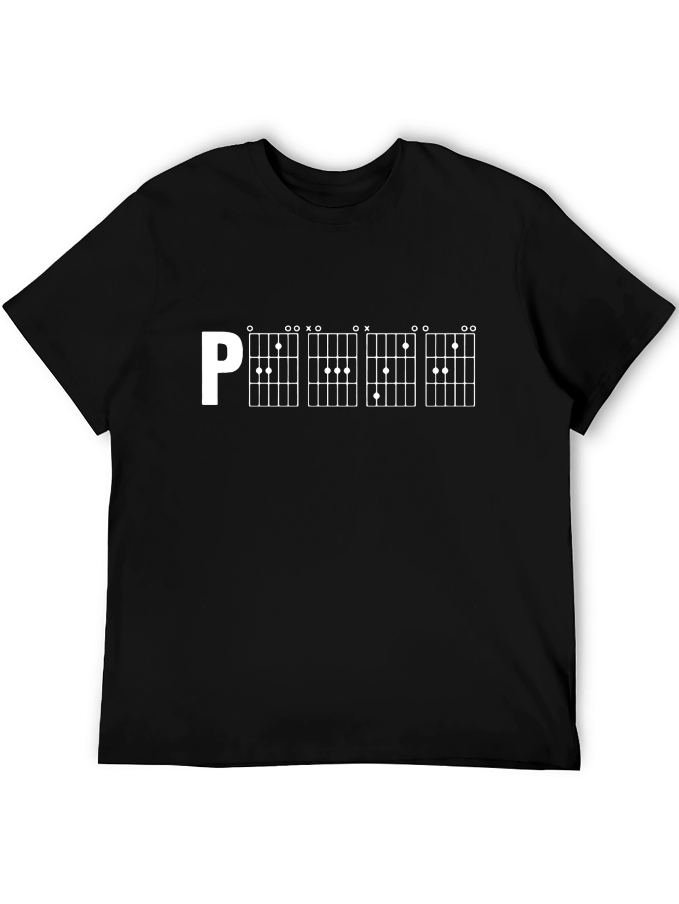 Guitar Chord T-Shirt - Black - Graphic Tee