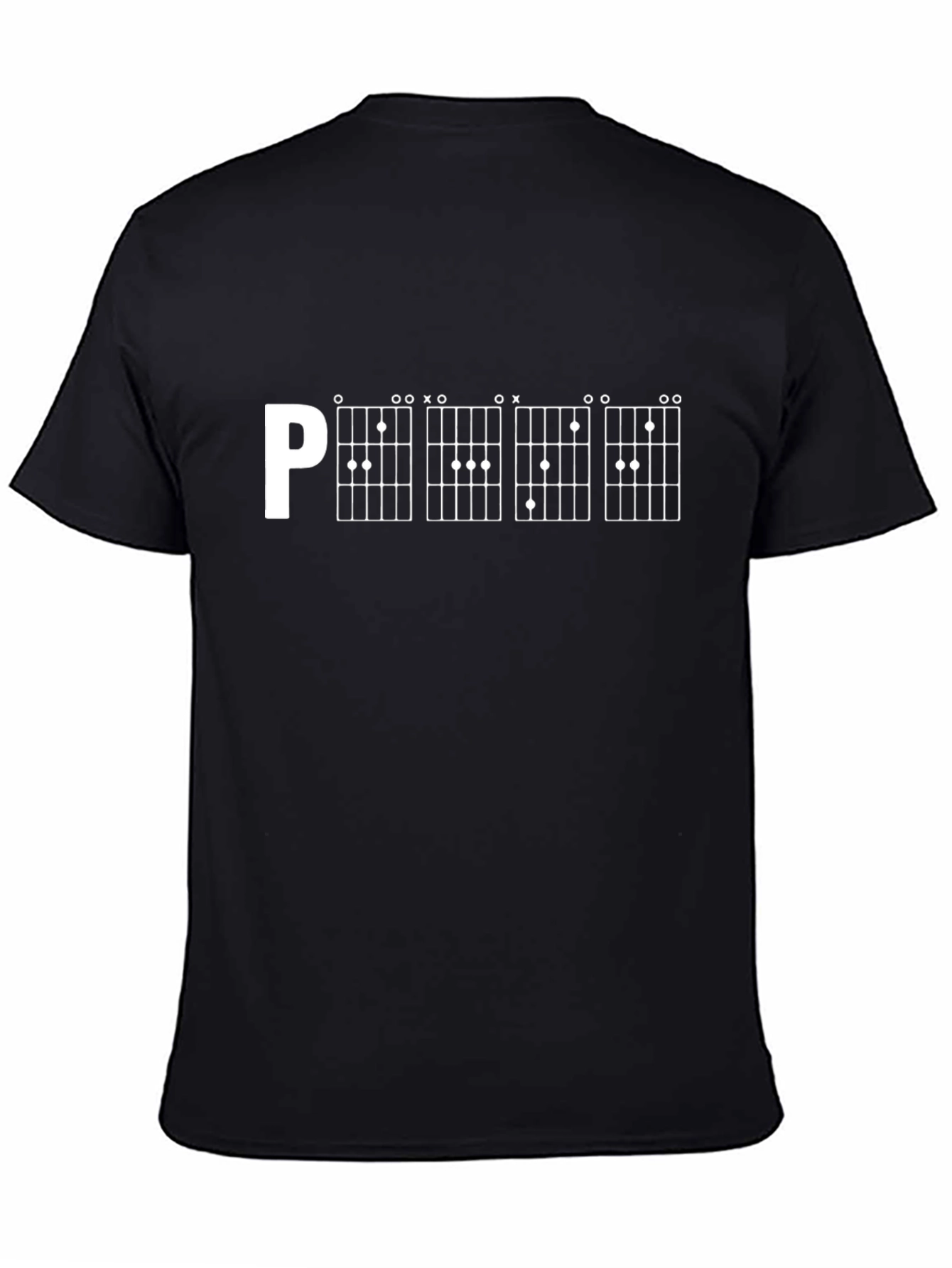 Guitar Chord T-Shirt - Black - Graphic Tee