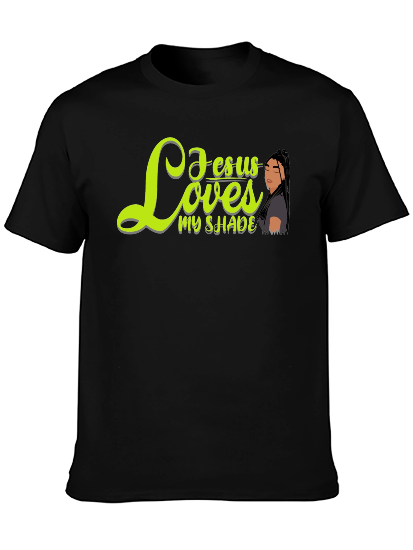 Jesus Loves My Shade Black T-Shirt