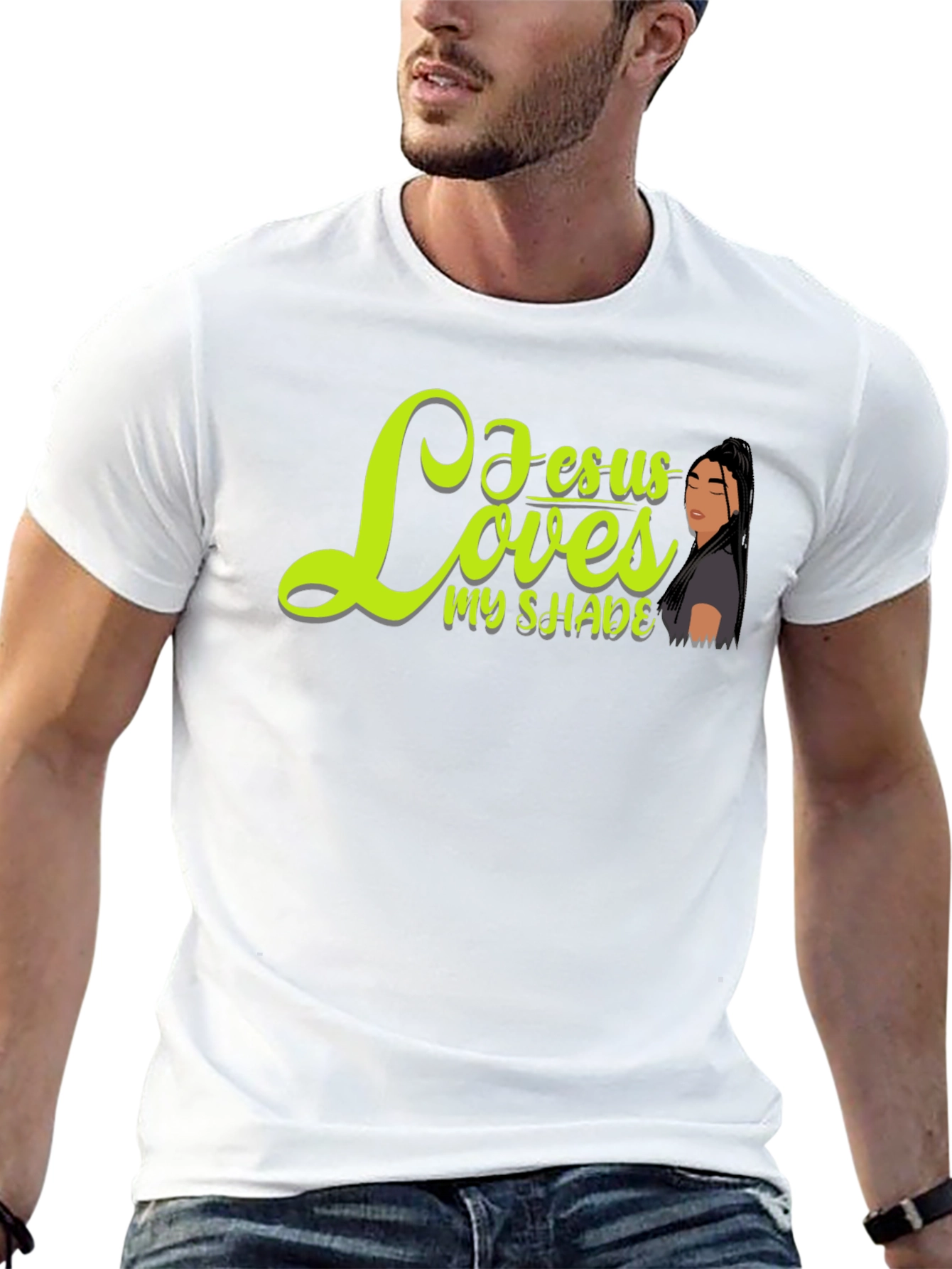 Jesus Loves My Shade Black T-Shirt