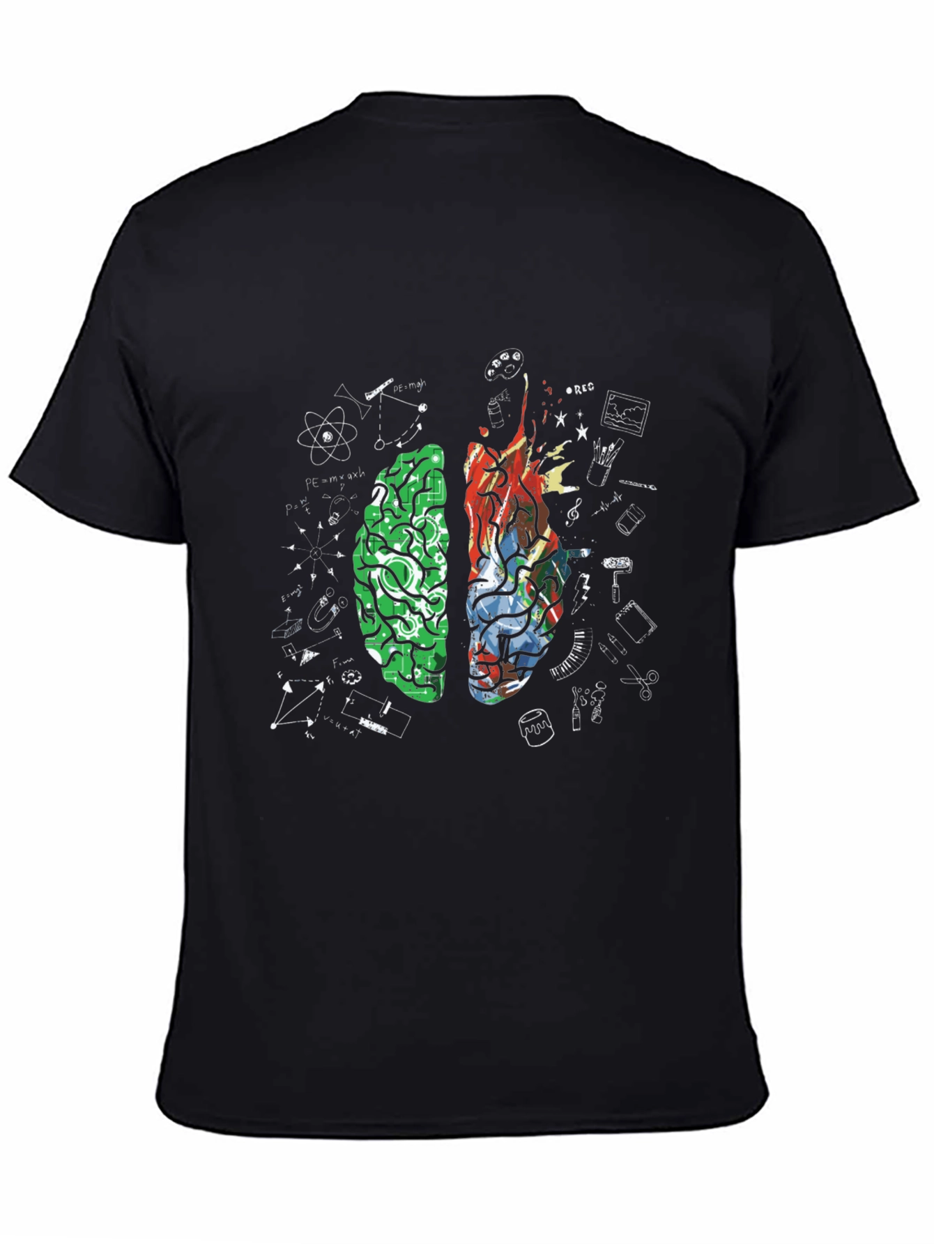Brain Function T-Shirt - Creative and Logical Thinking Apparel