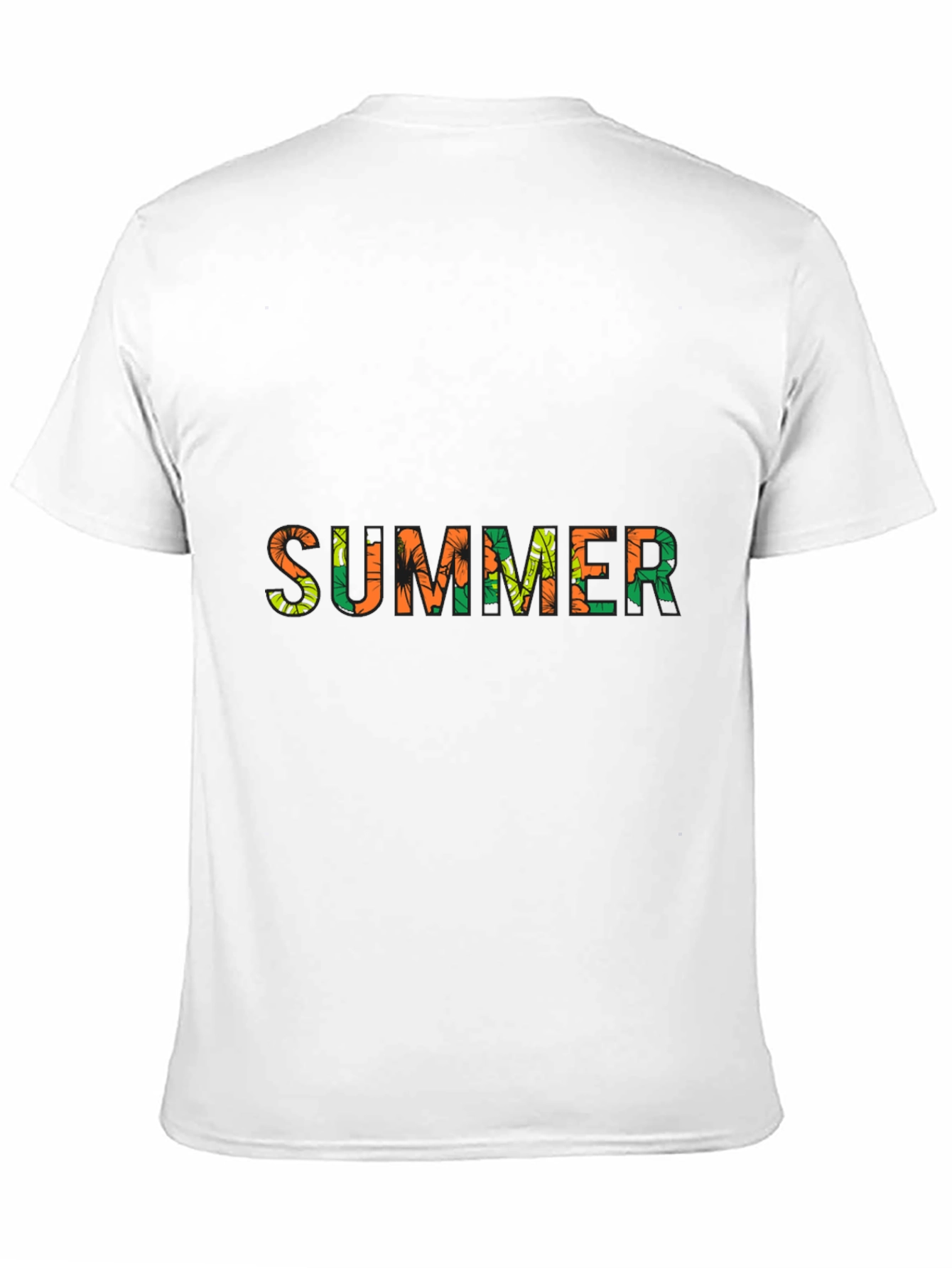 Summer Print Black T-Shirt