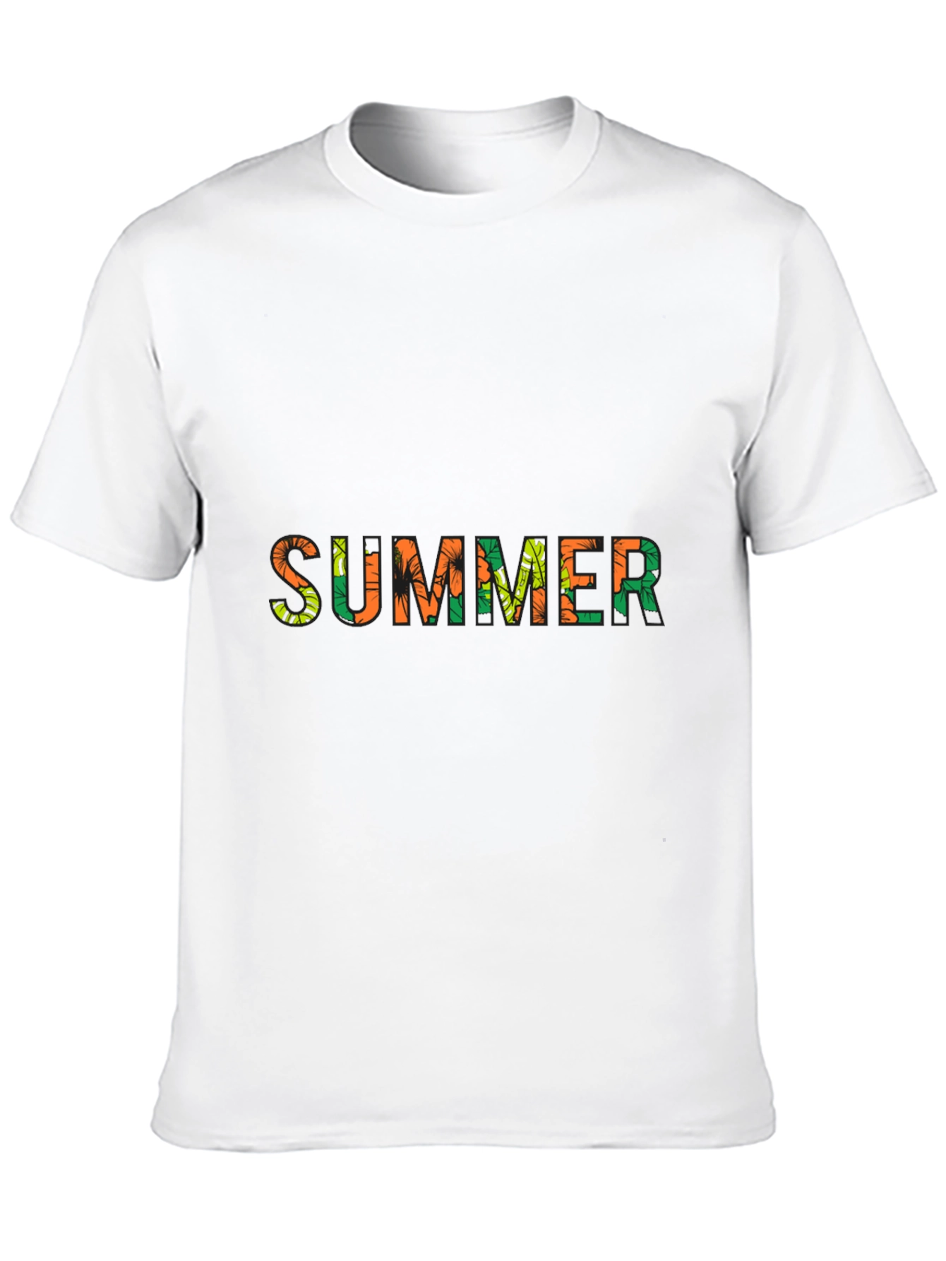 Summer Print Black T-Shirt