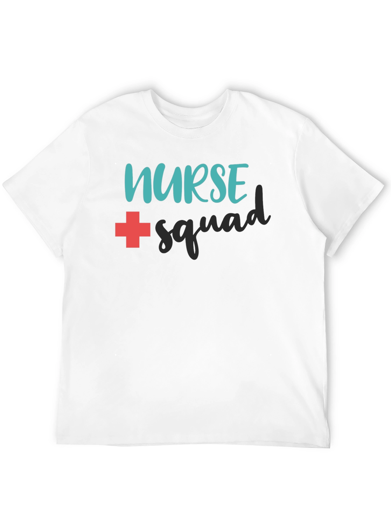 Nurse Squad Graphic T-Shirt - Black Crew Neck Tee