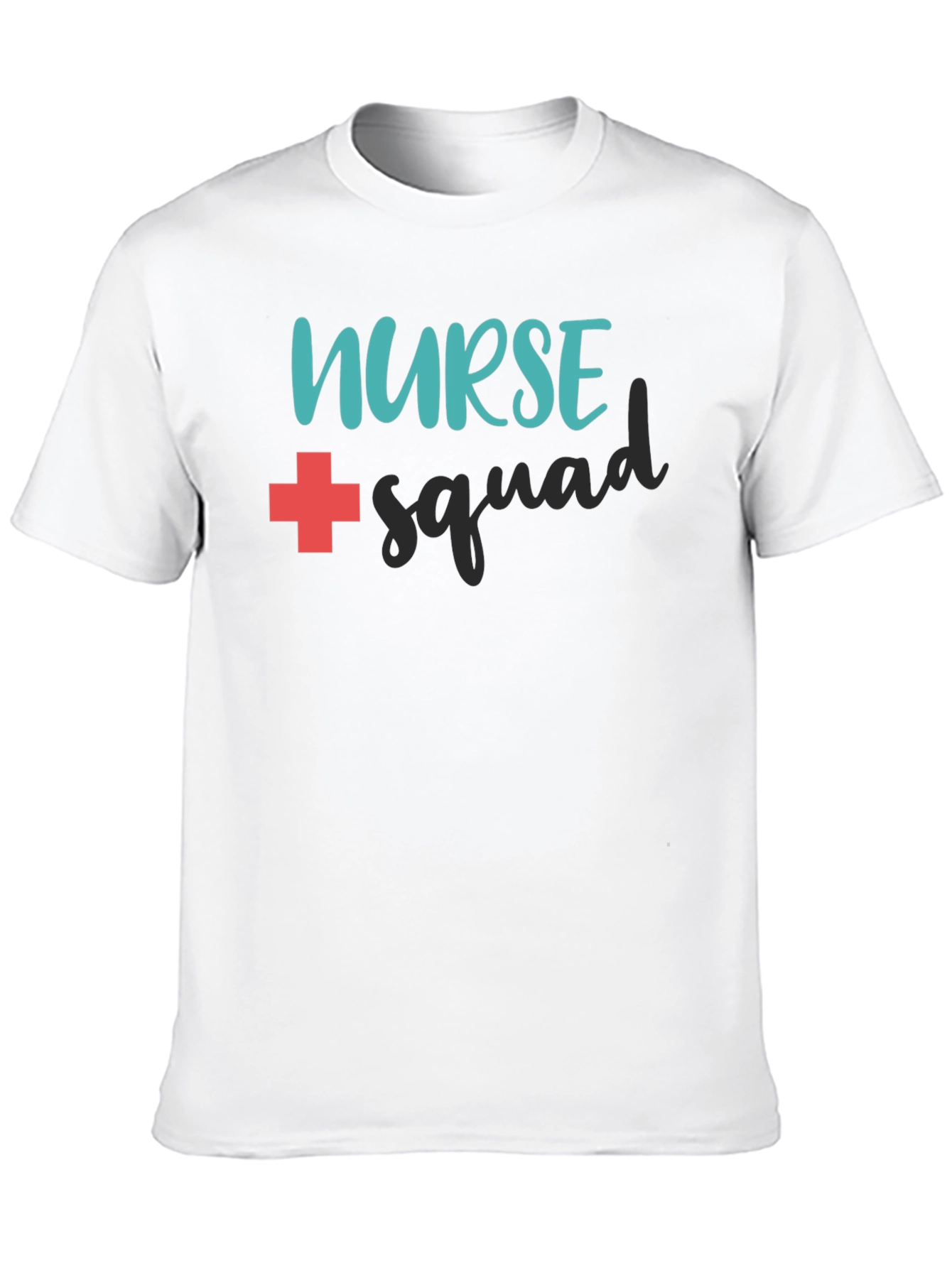 Nurse Squad Graphic T-Shirt - Black Crew Neck Tee