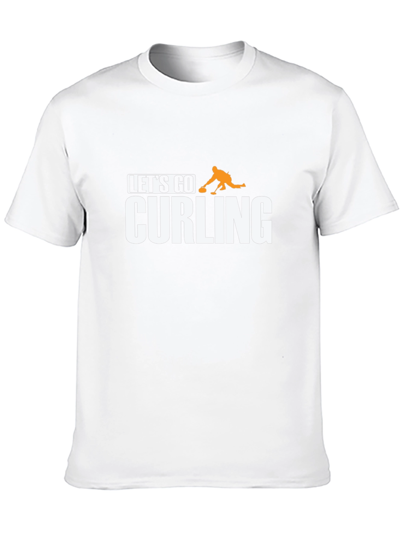 Lets Go Curling T-Shirt - Black Tee