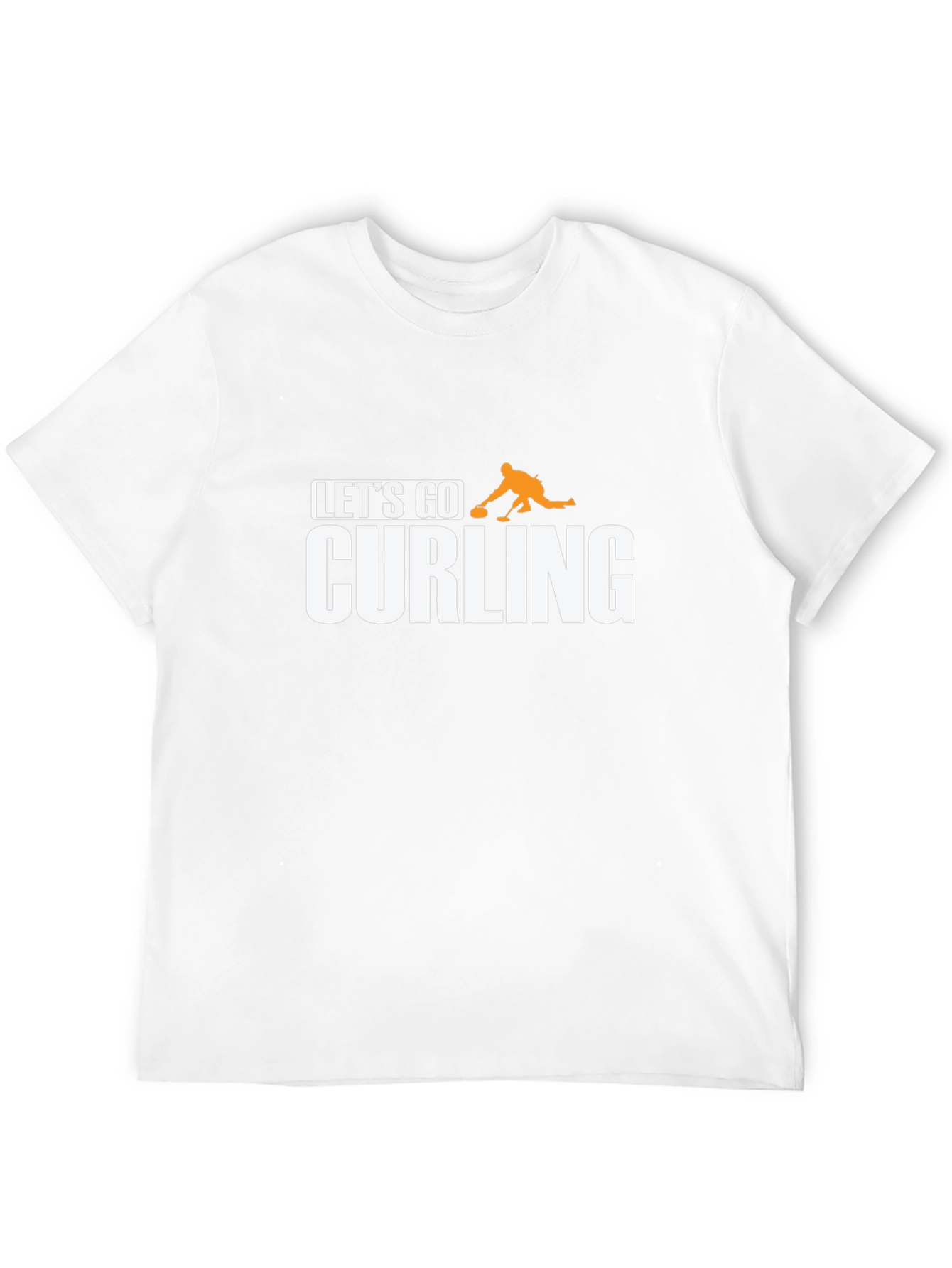 Lets Go Curling T-Shirt - Black Tee