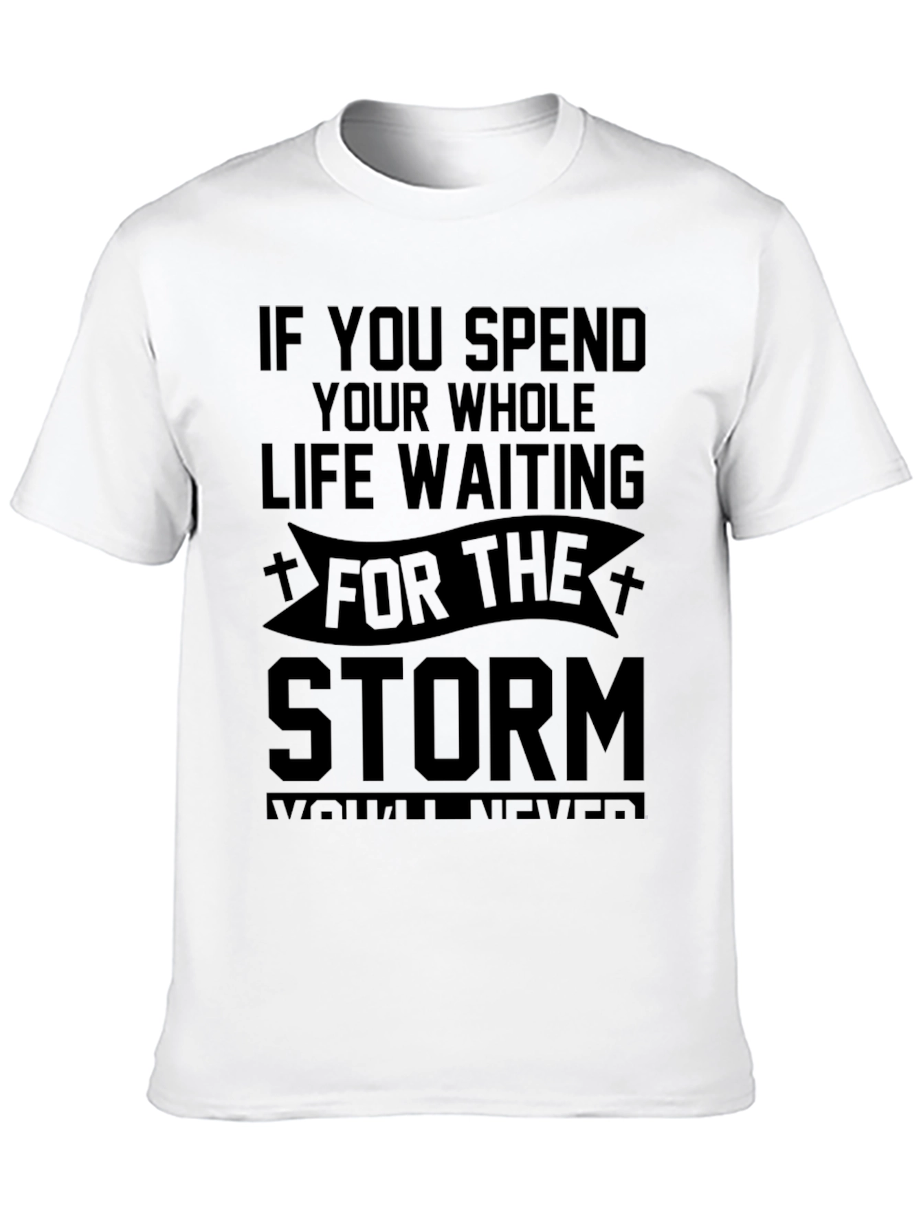 Storm Quote Black T-Shirt