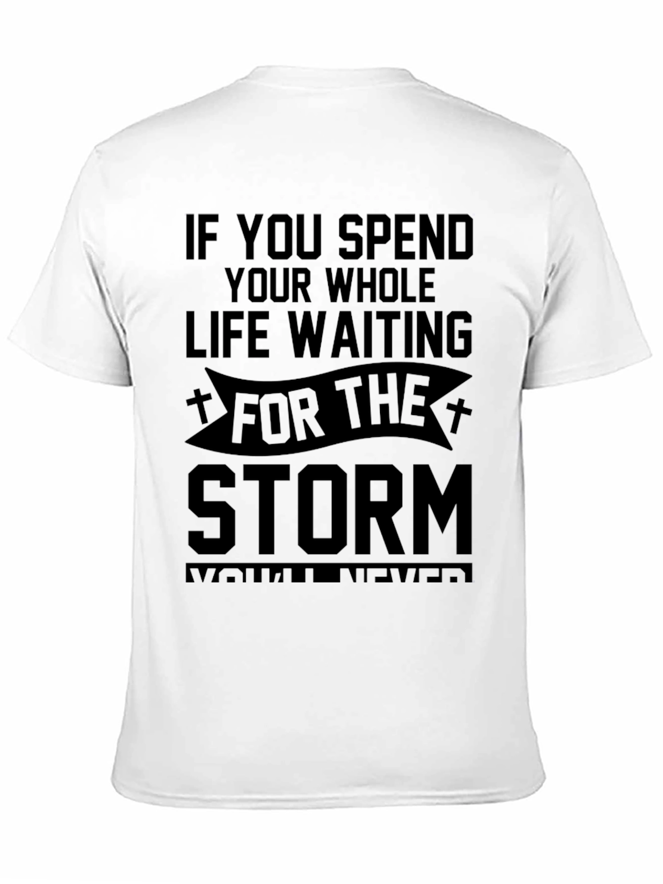 Storm Quote Black T-Shirt