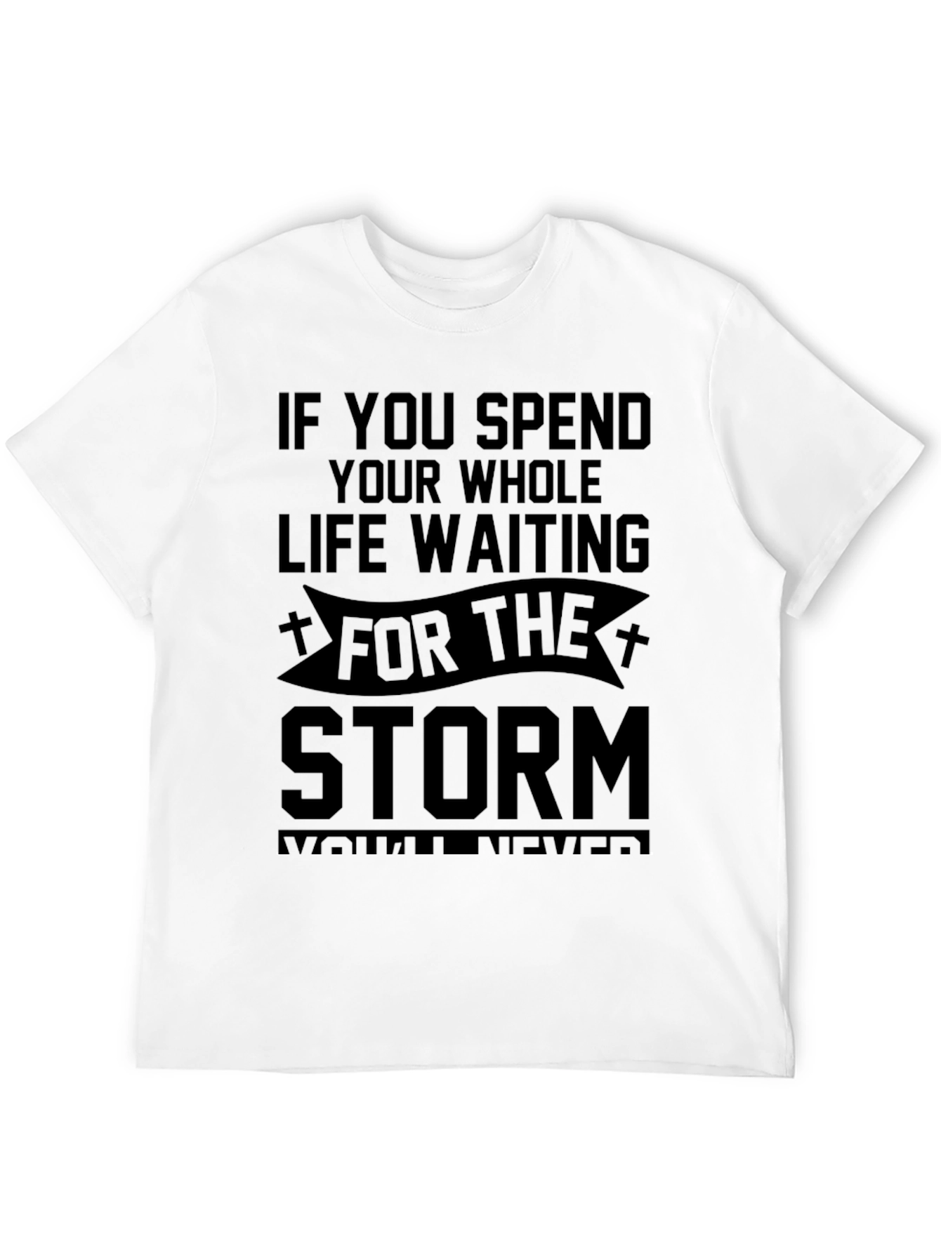 Storm Quote Black T-Shirt