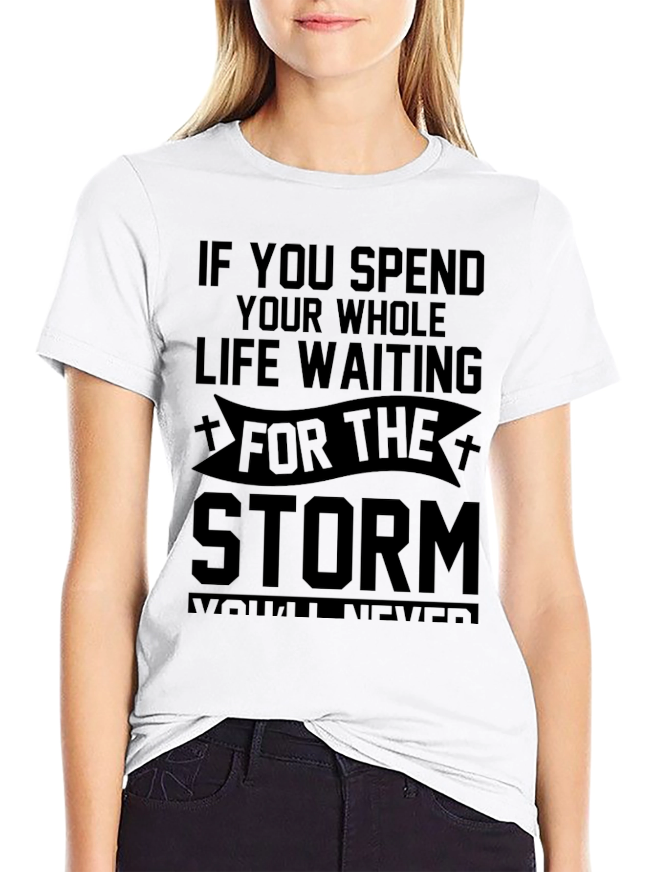 Storm Quote Black T-Shirt