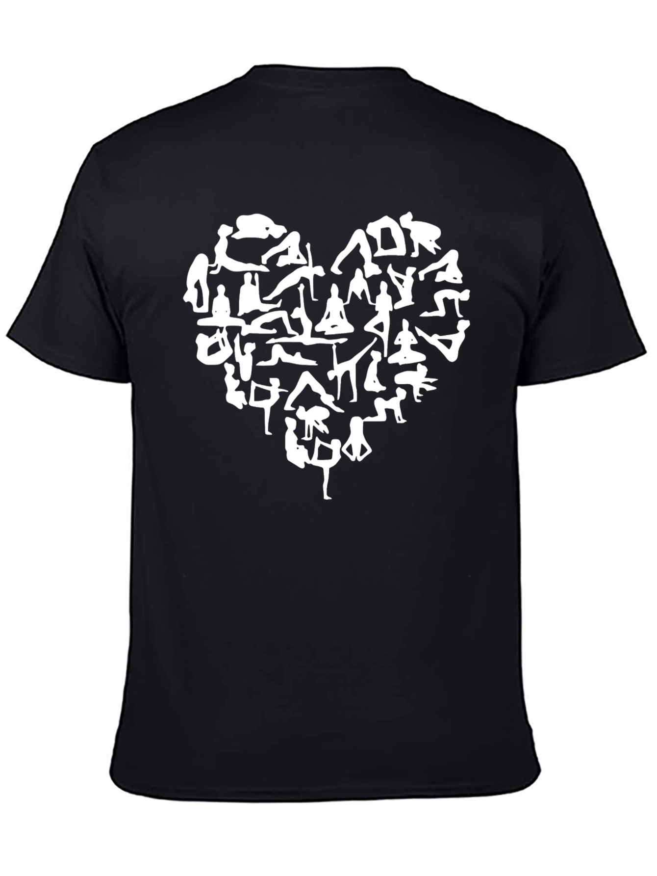 Yoga Heart T-Shirt - Black