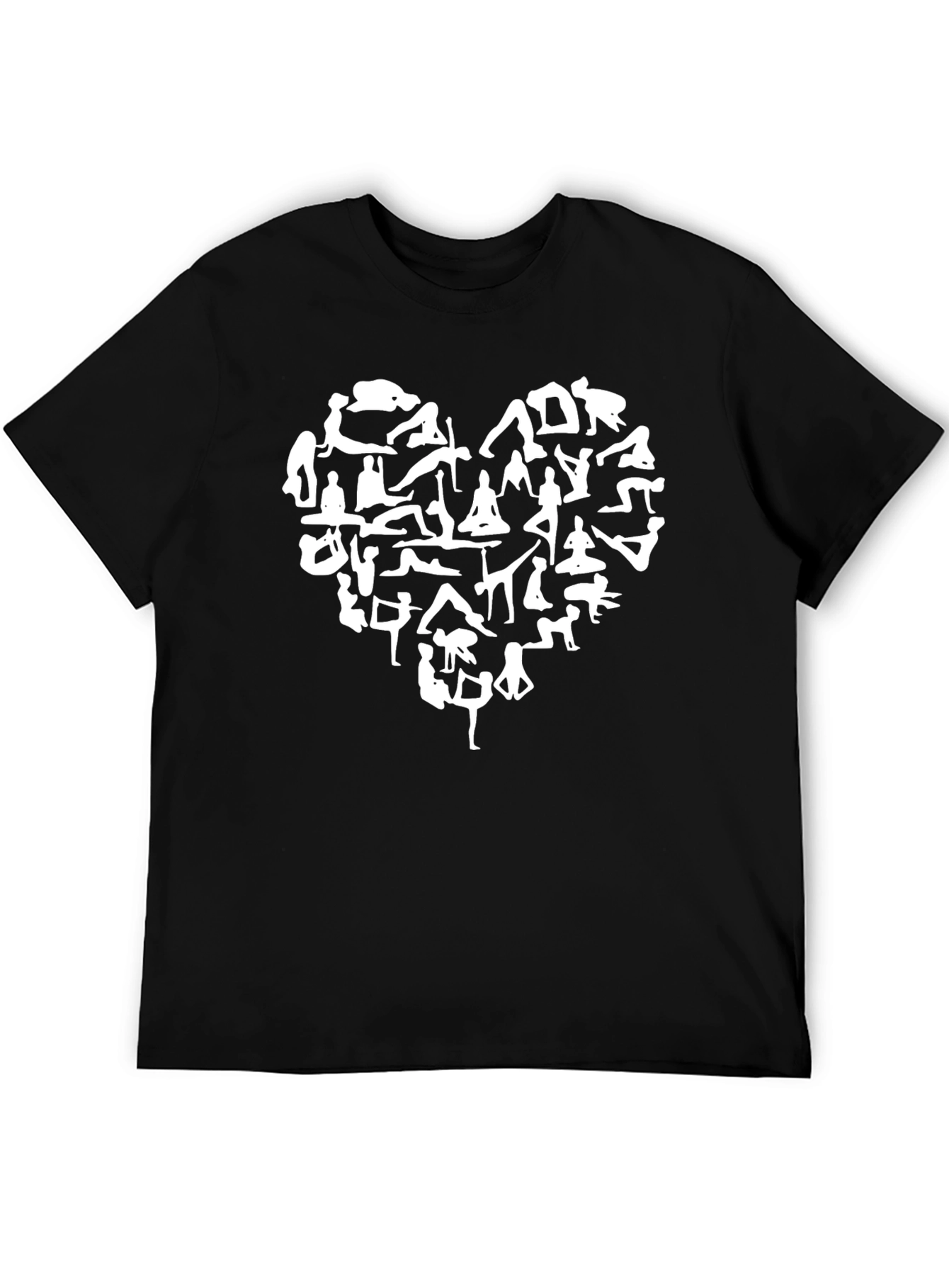 Yoga Heart T-Shirt - Black