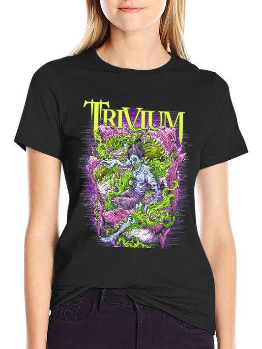 Trivium Band Tee - Monster Graphic Print - Rock Concert Shirt
