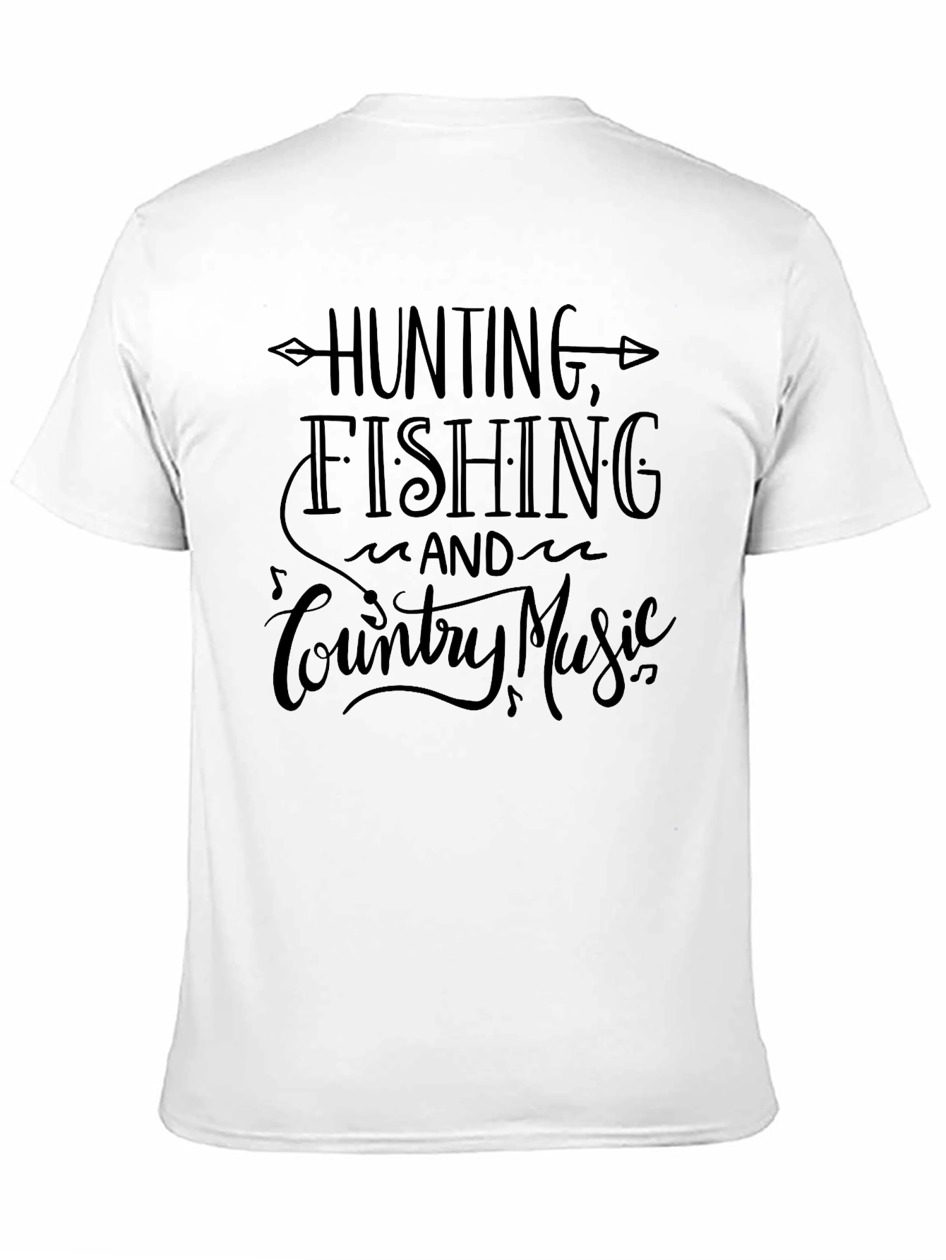 Hunting Fishing Country Music Graphic Tee
