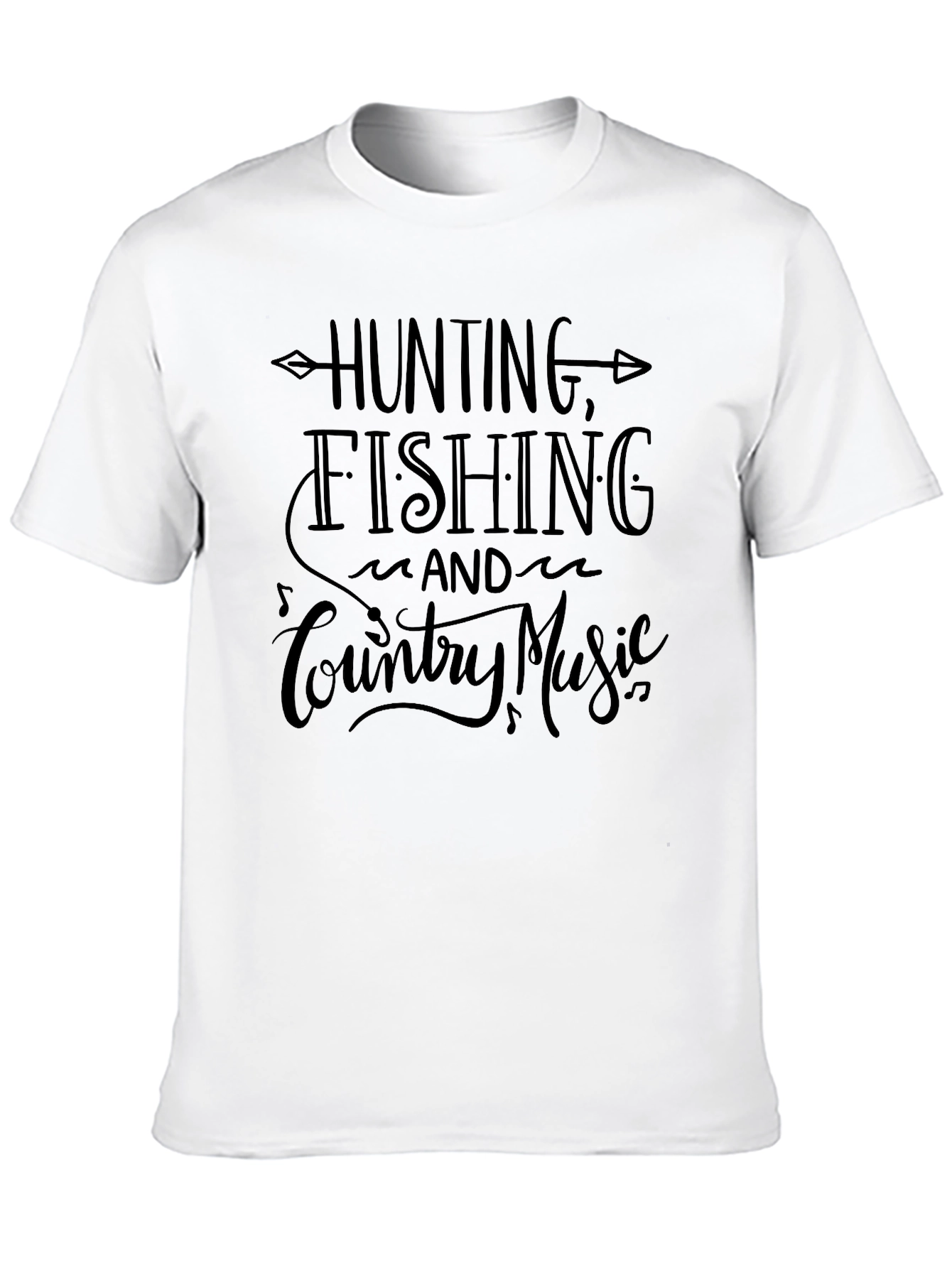 Hunting Fishing Country Music Graphic Tee