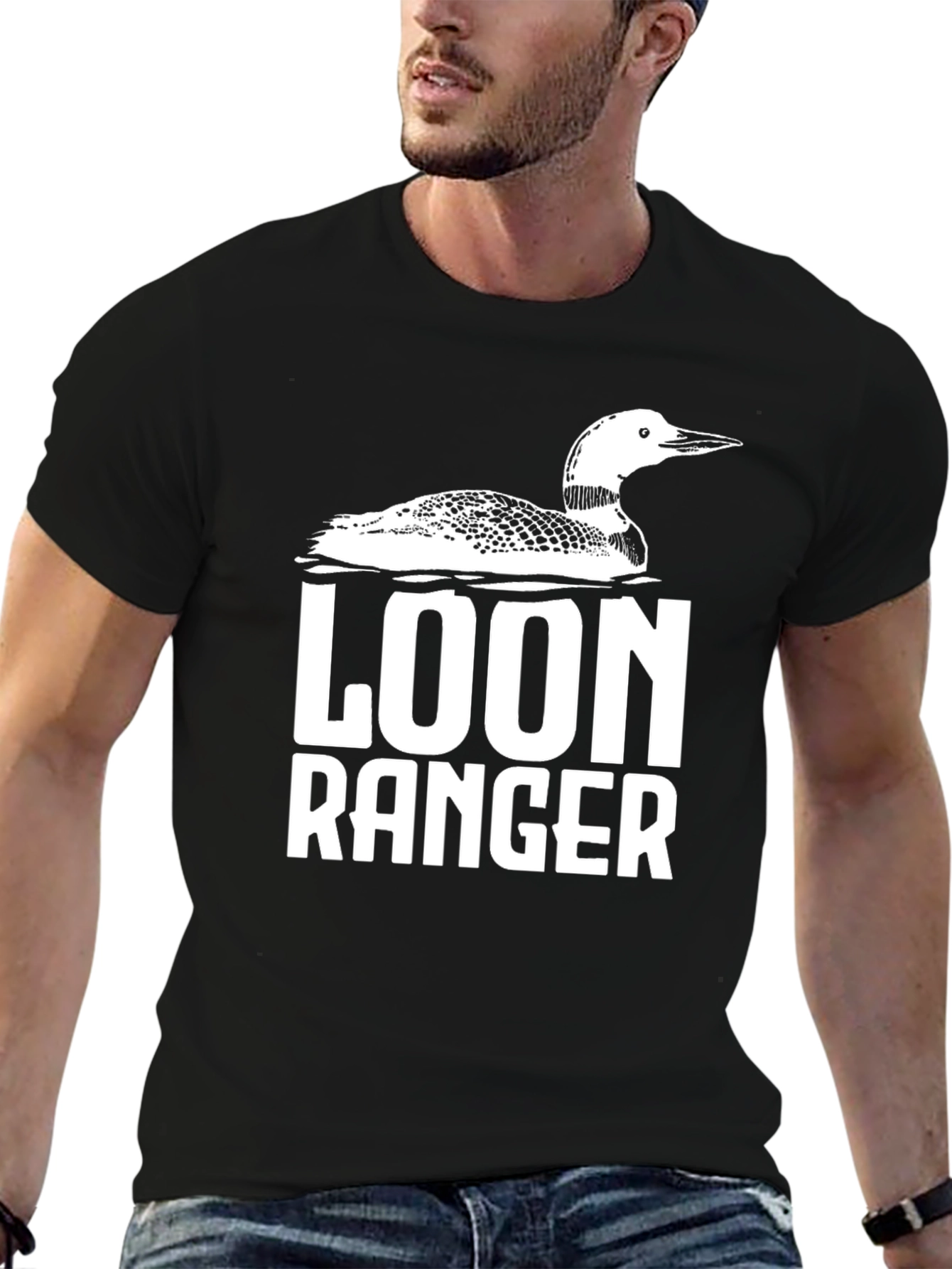 Loon Ranger Black Graphic T-Shirt