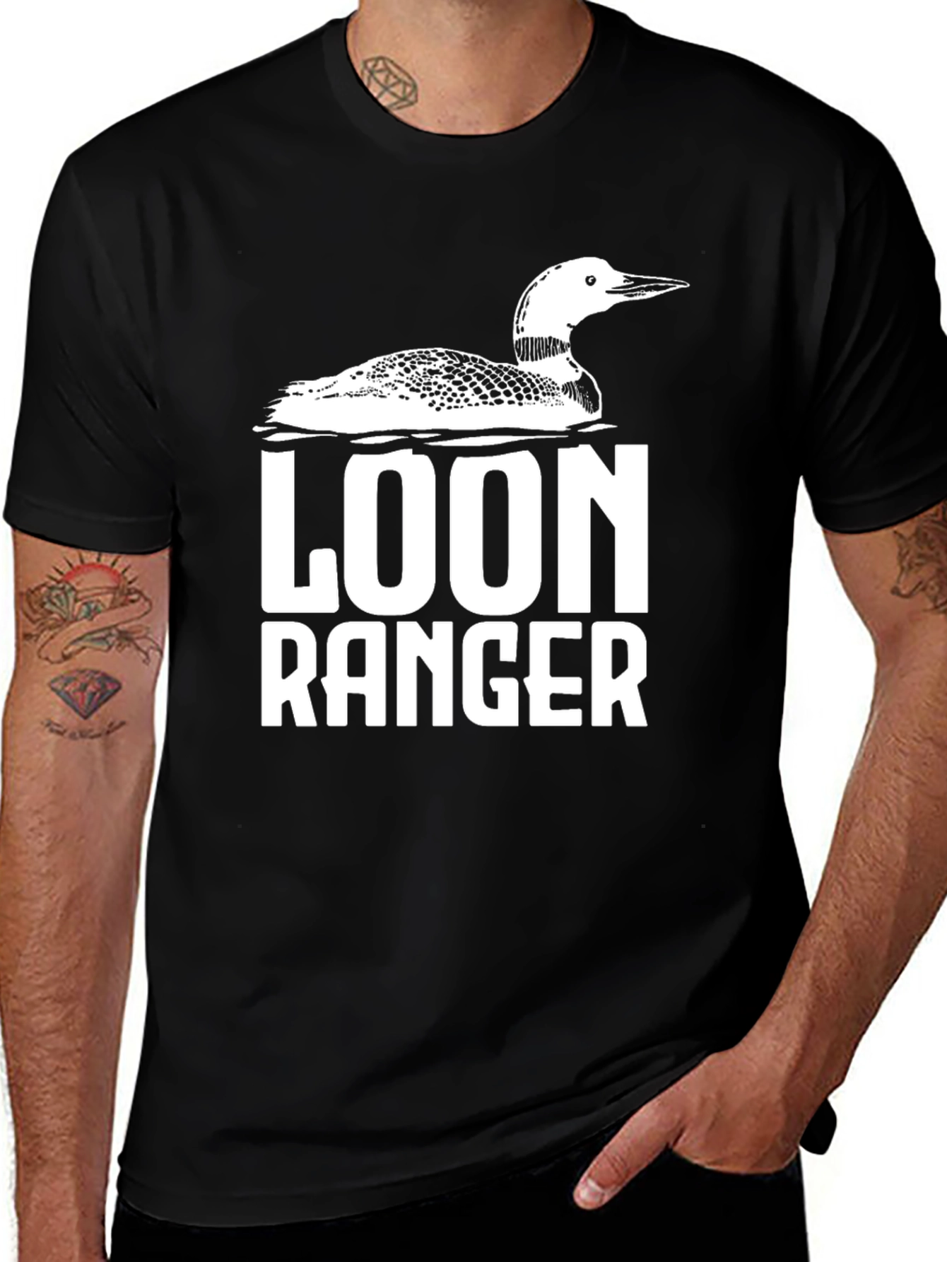 Loon Ranger Black Graphic T-Shirt